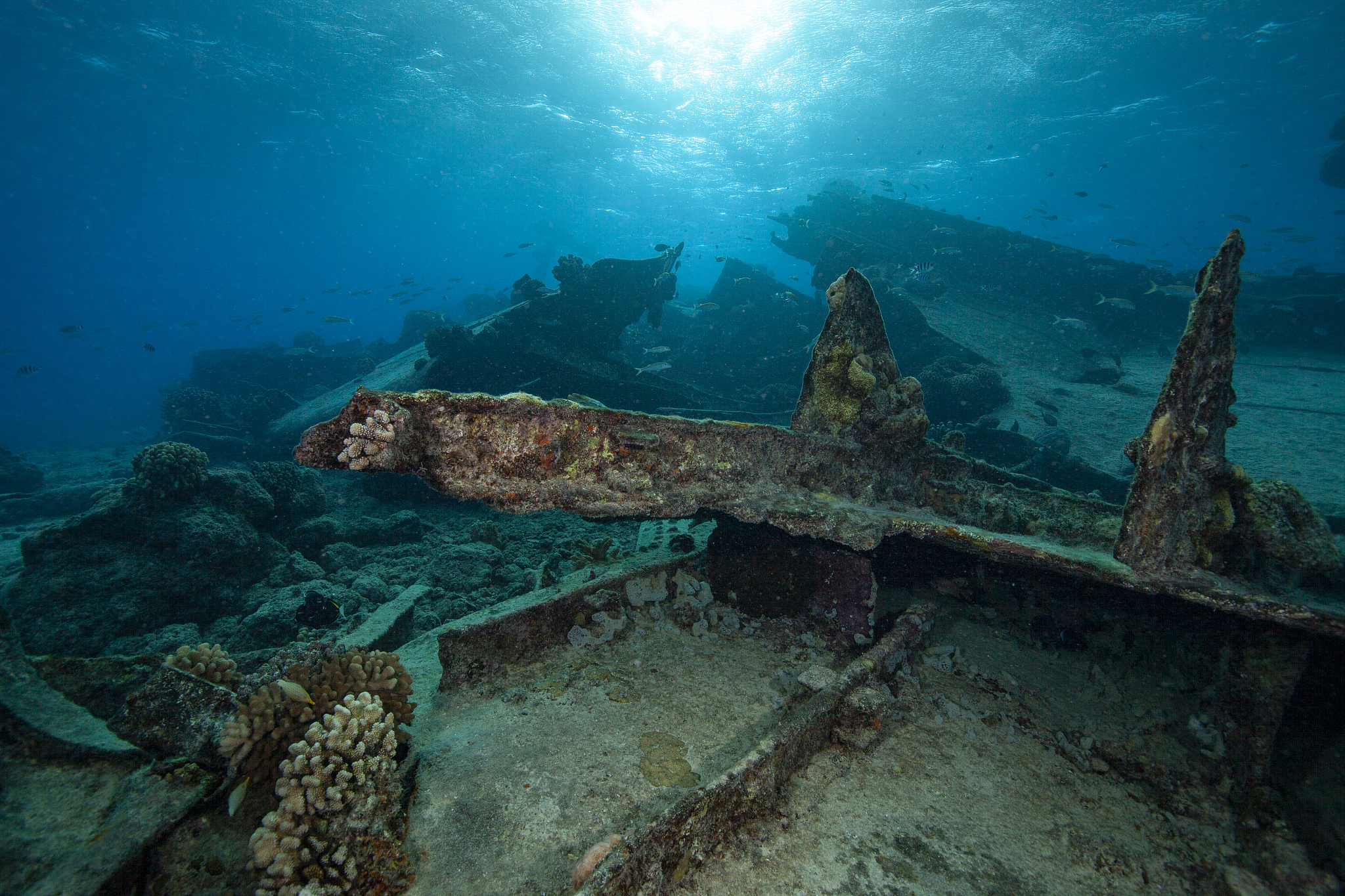 old sunken ship
