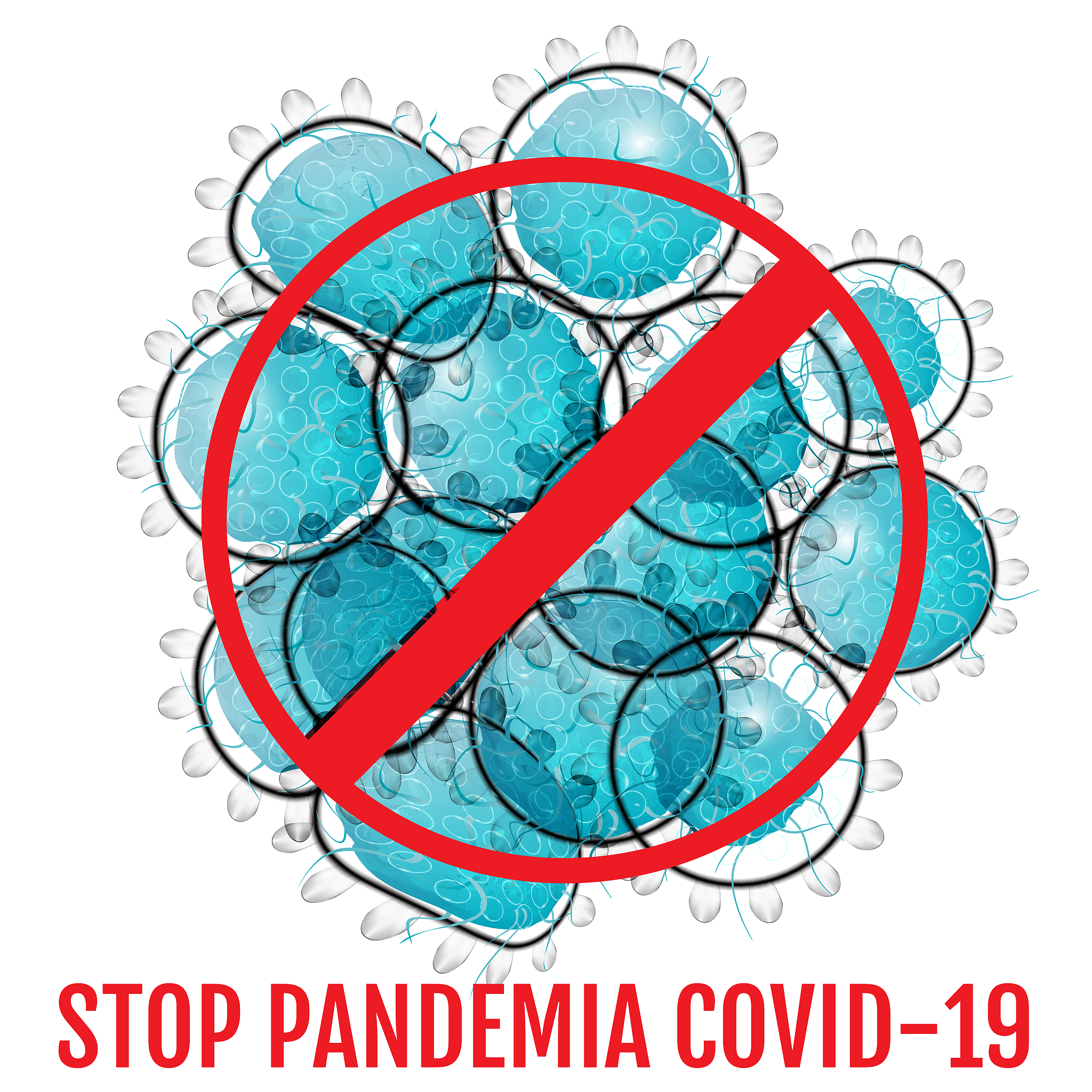 stop coronavirus 2019-ncov. illustration for the pandemic.