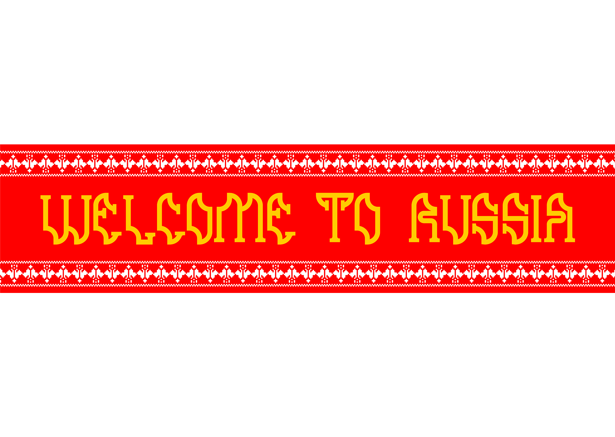 welcome to russia symbol russian national