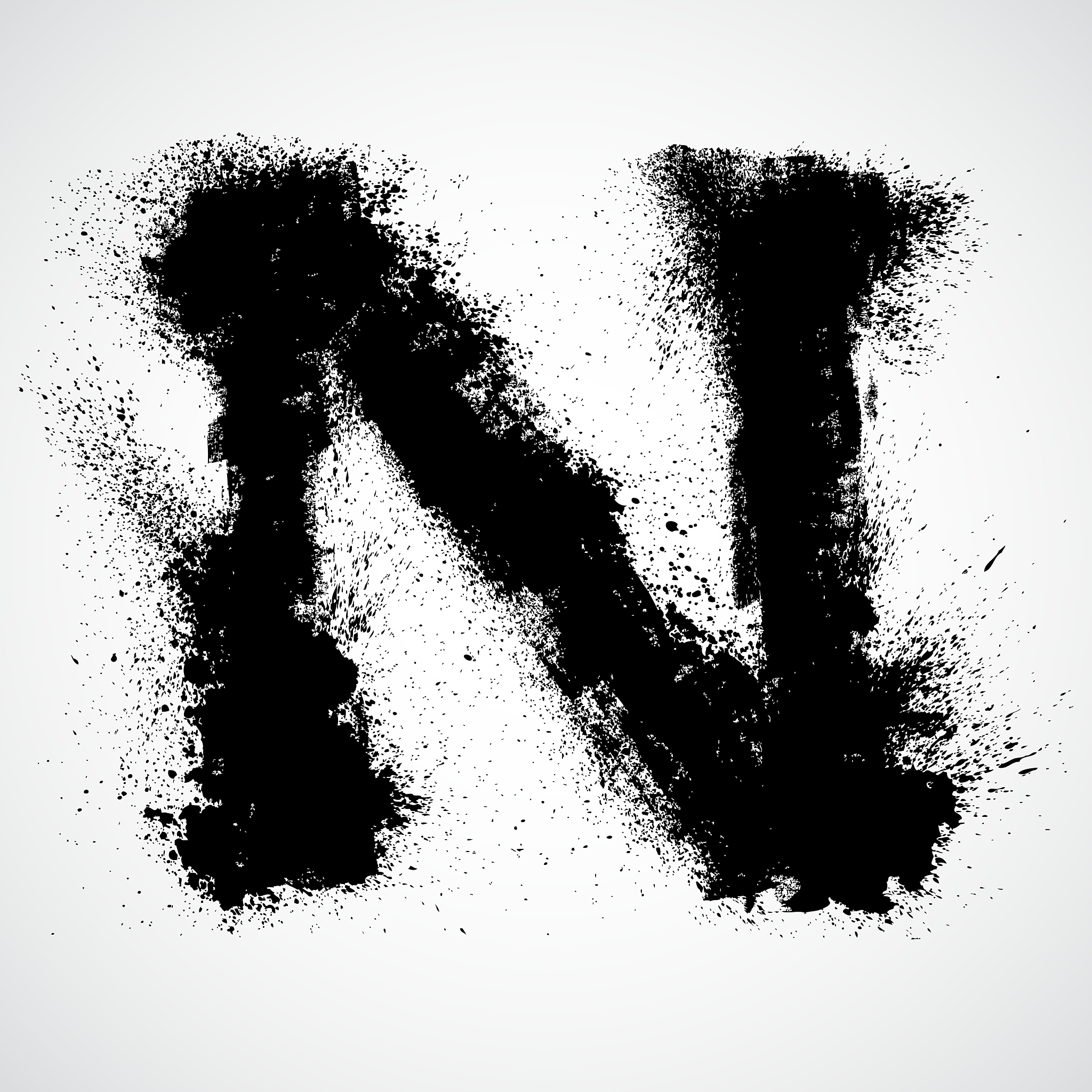 grunge letter - alphabet symbol design