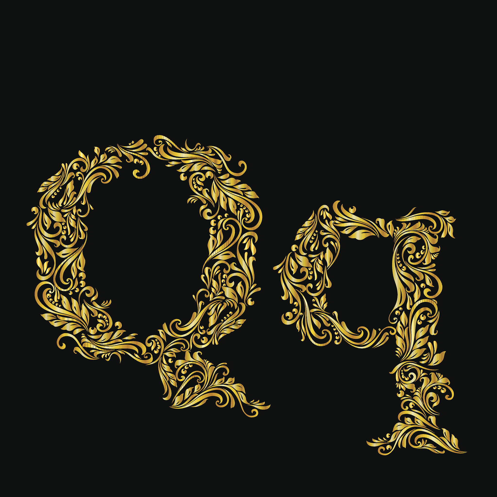 decorated letter 'q'