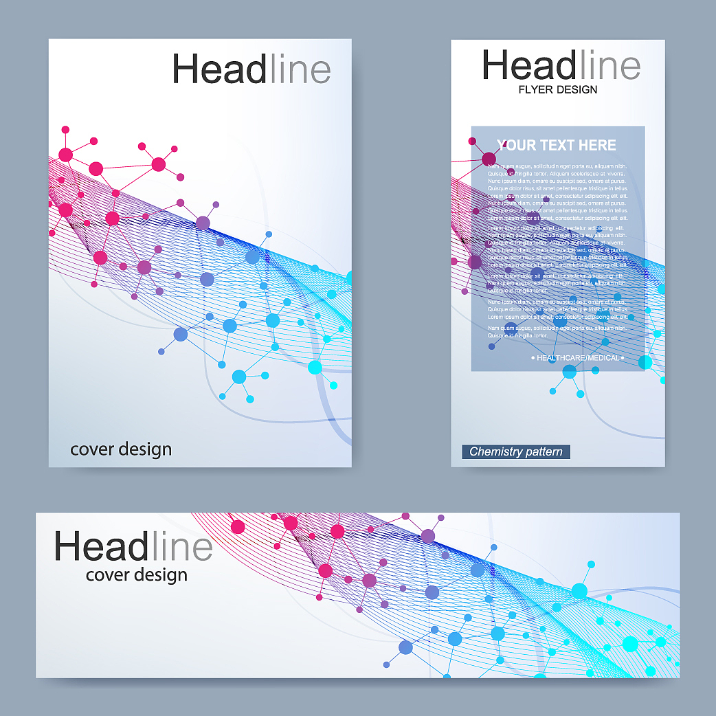 set flyer brochure size a4 templatebanner