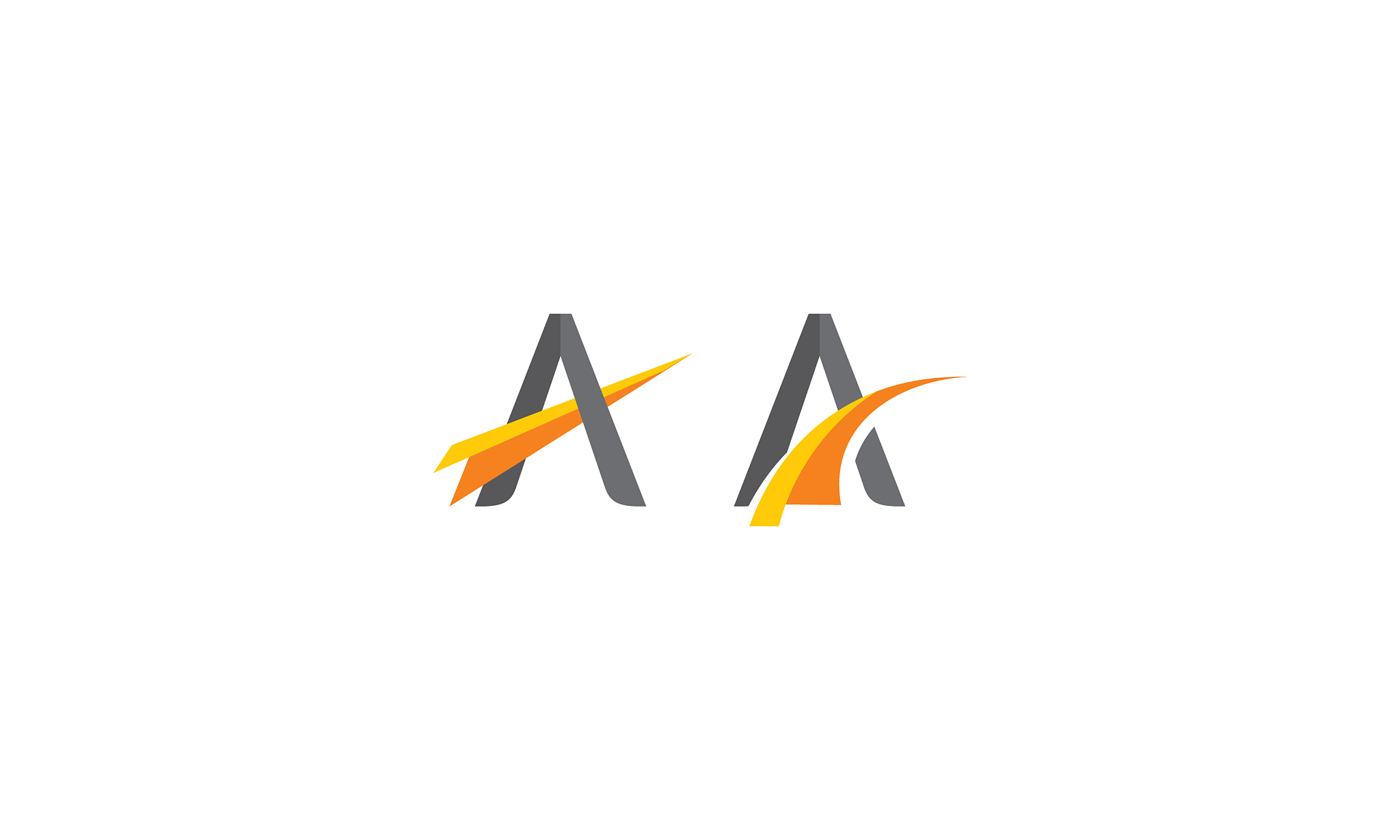 abstract triangle logo icon
