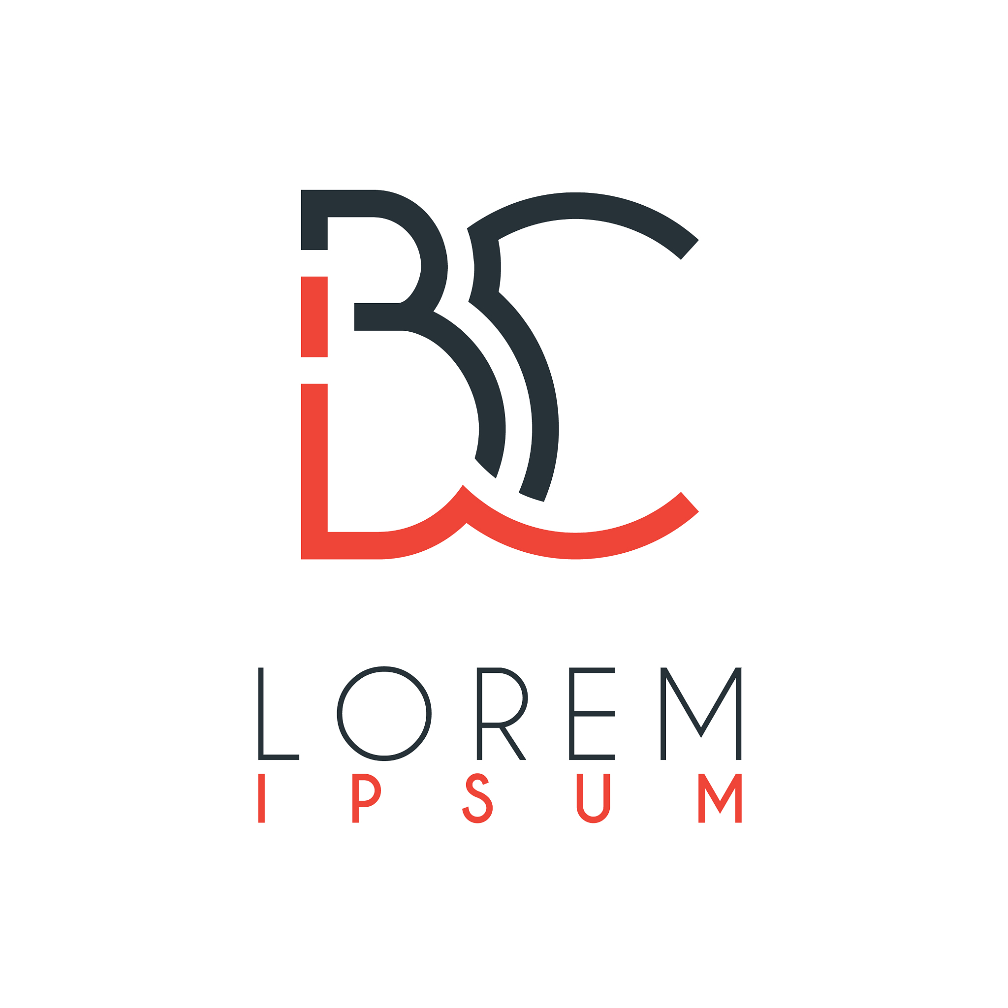 the logo between letter b and letter c or bc