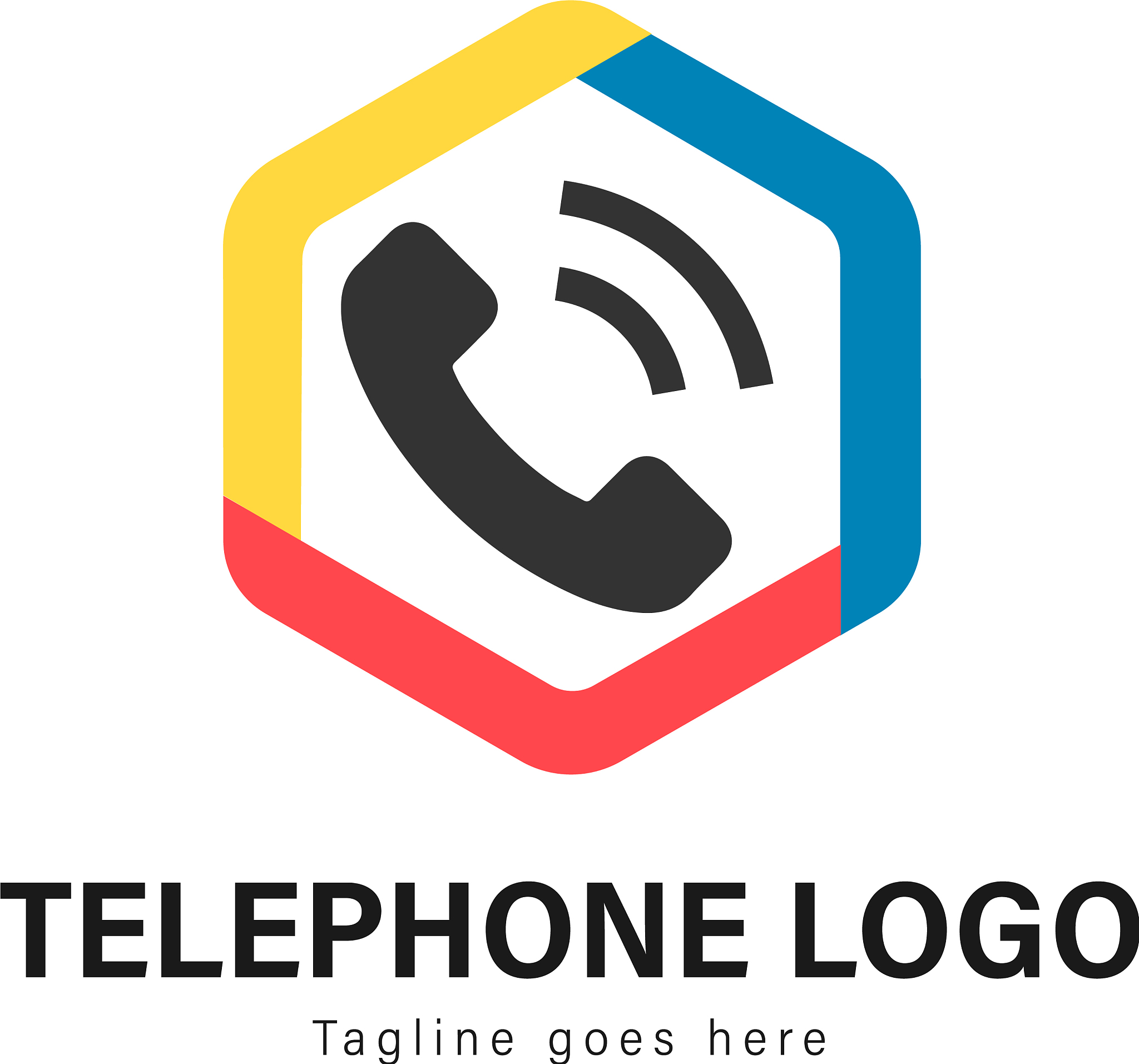 telephone logo template design telephone logo