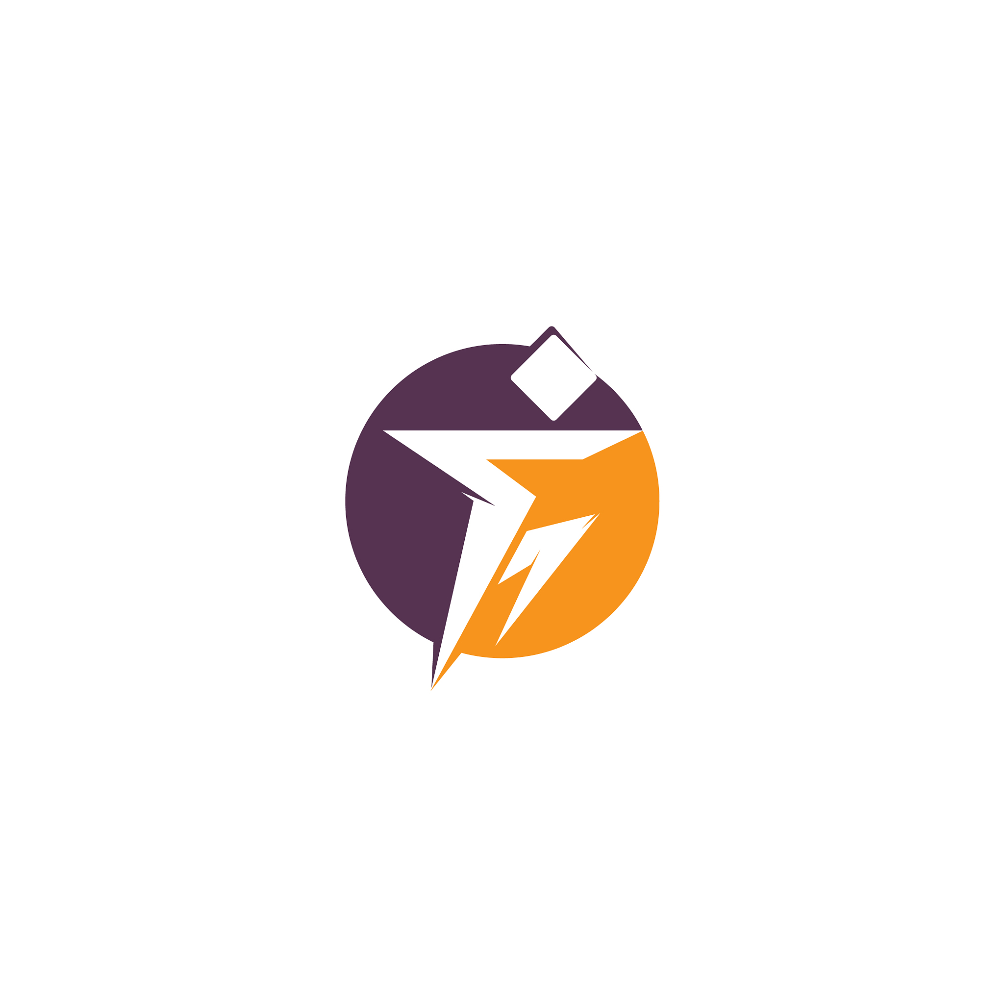 man running and fitness logo design