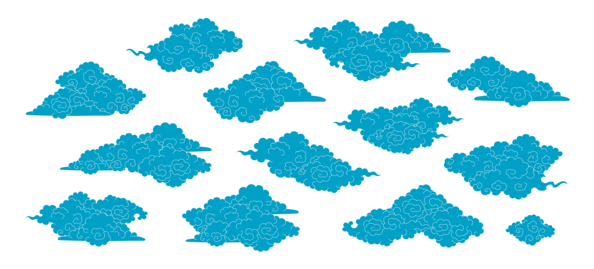 如何制作可爱的云朵角色：云崽绘画指南