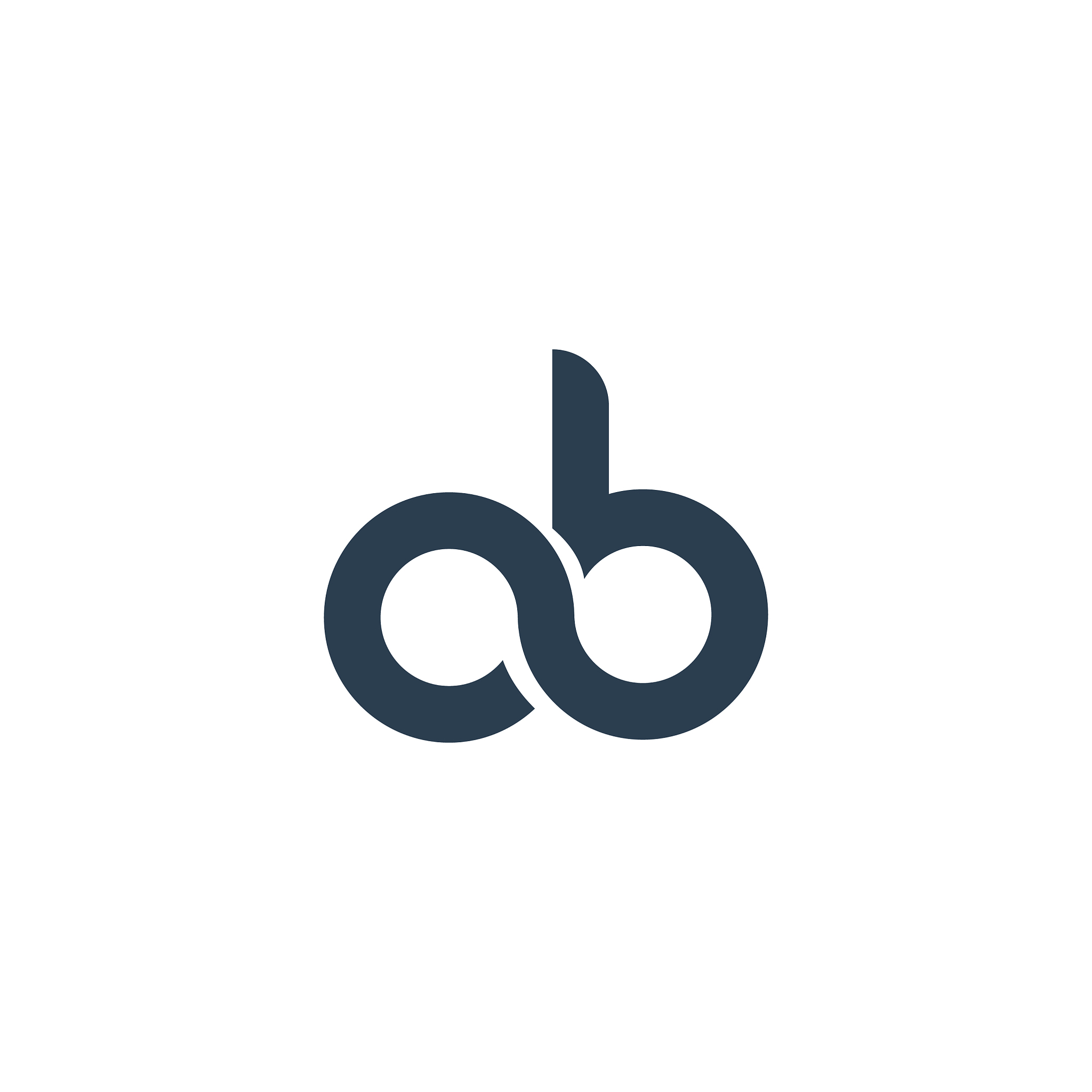 initial letter ob logo or bo logo design te