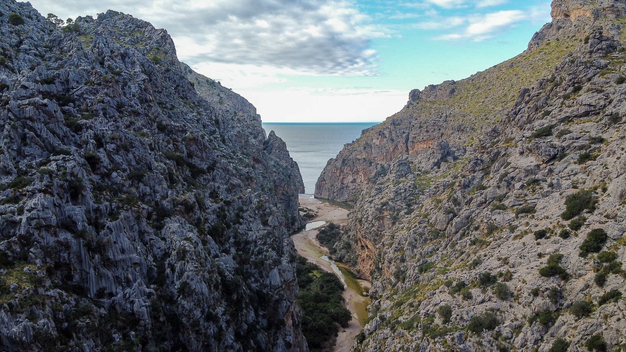sa calobra - aerial view