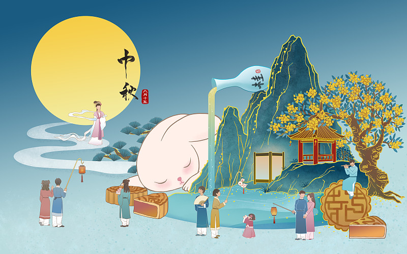 中秋节：家乡的传统习俗与文化 - 300字以上