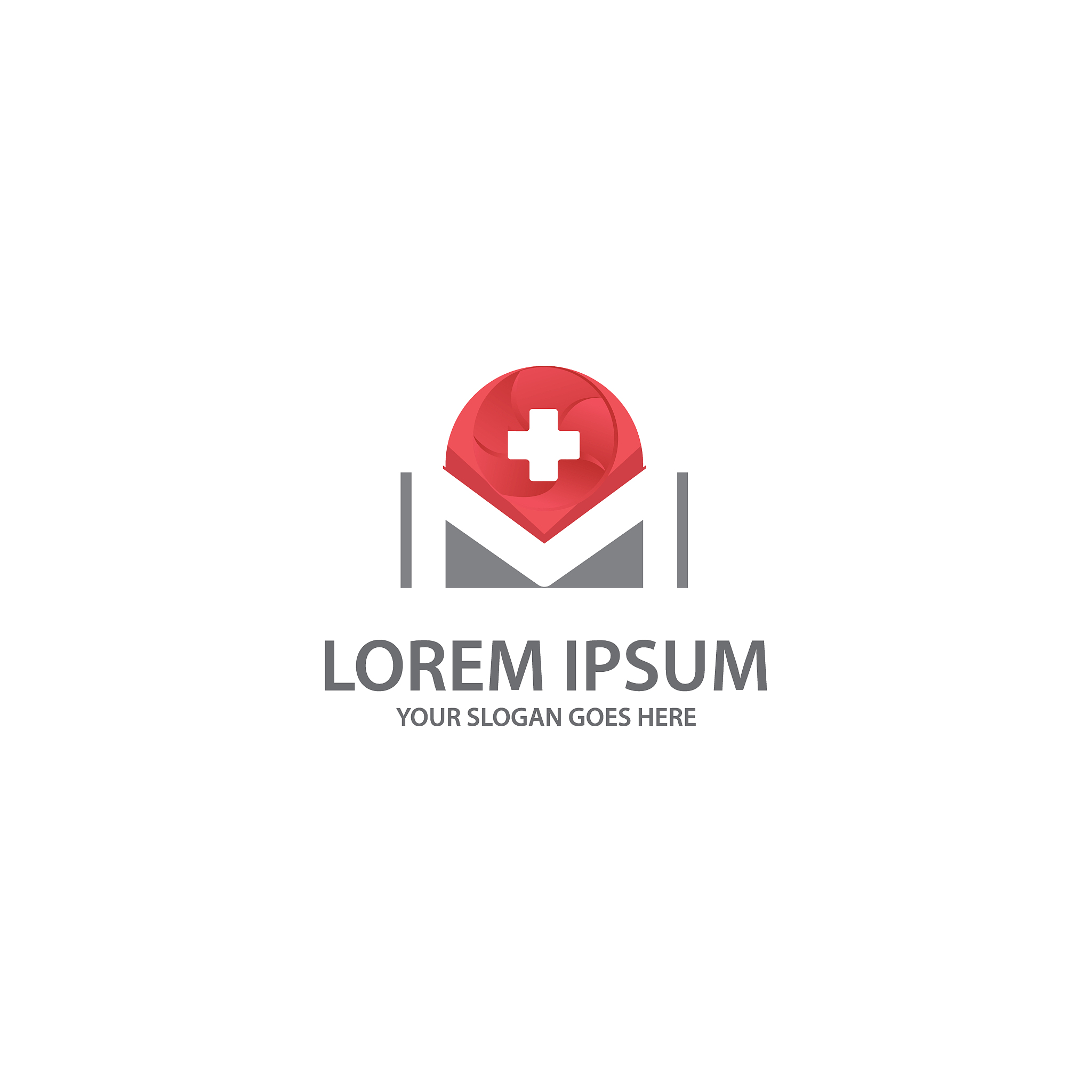 creative,modern letter m medical or healthcare logo design templ