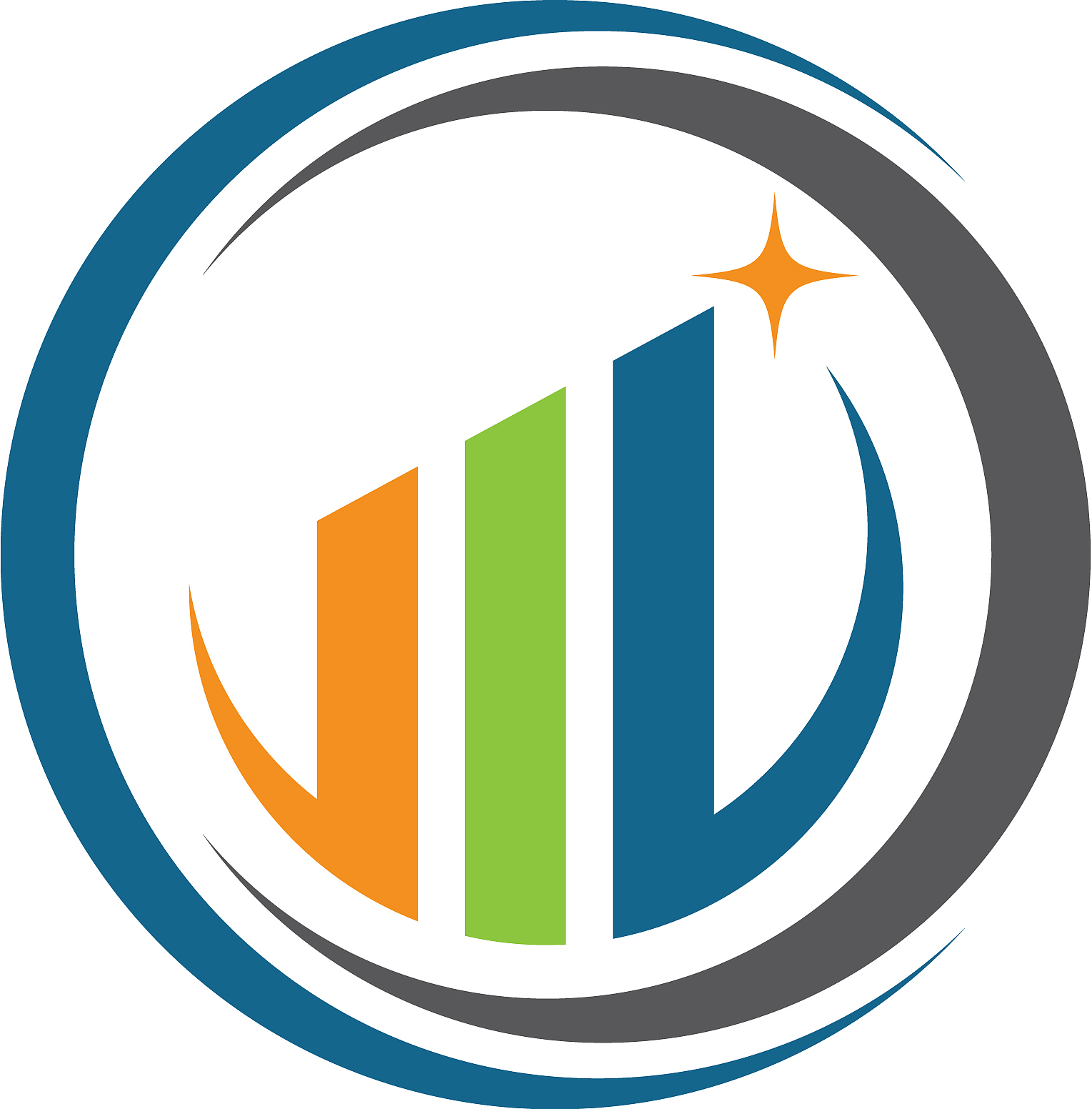 business finance professional logo template icon