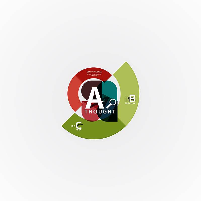paper infographic banner template with a b c