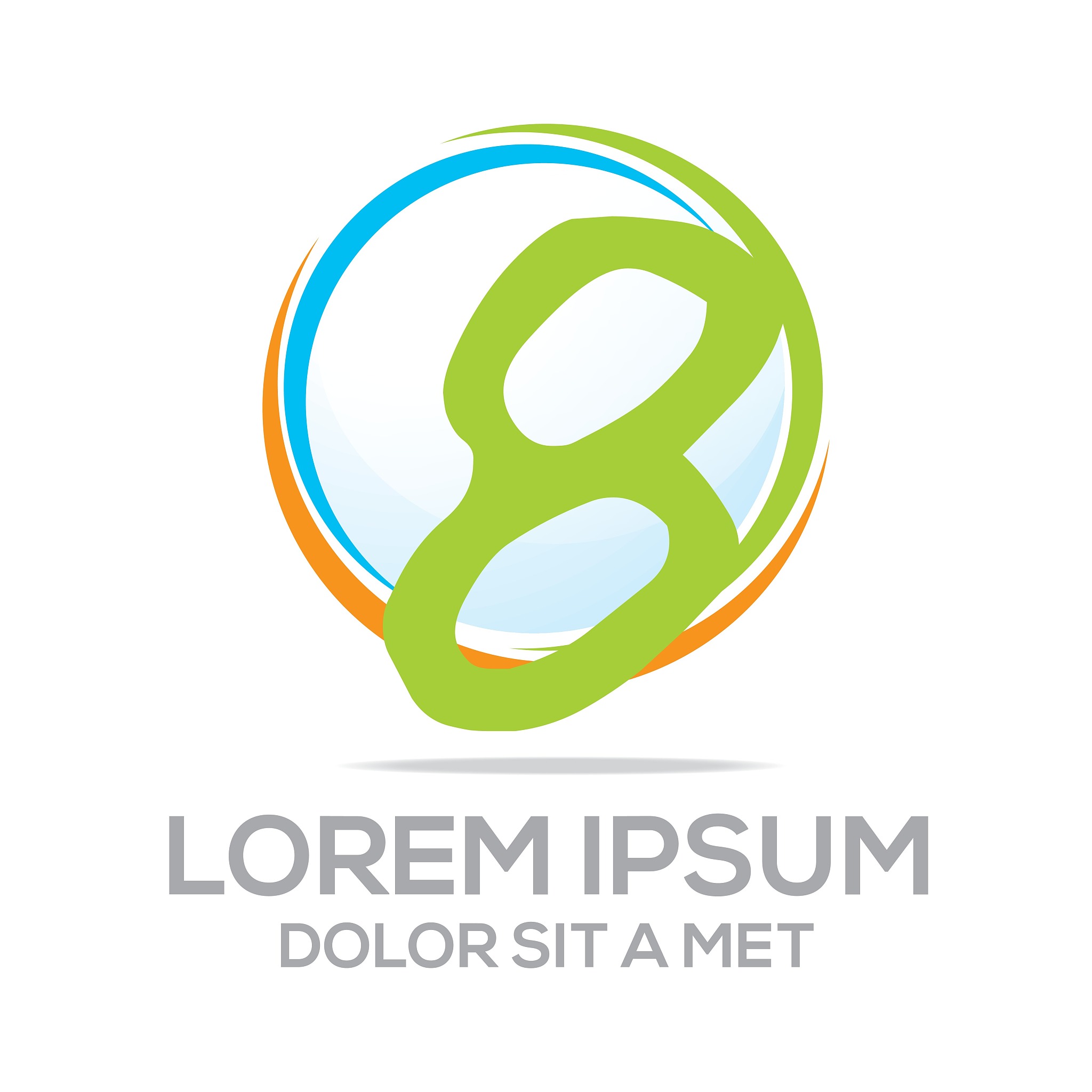 logo eight vector number