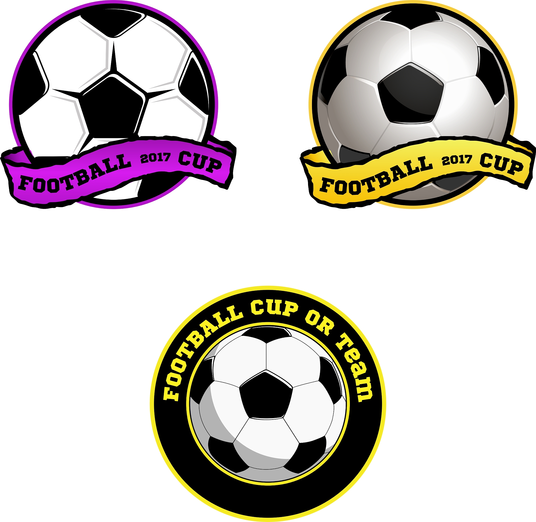 football logo for the team and the cup