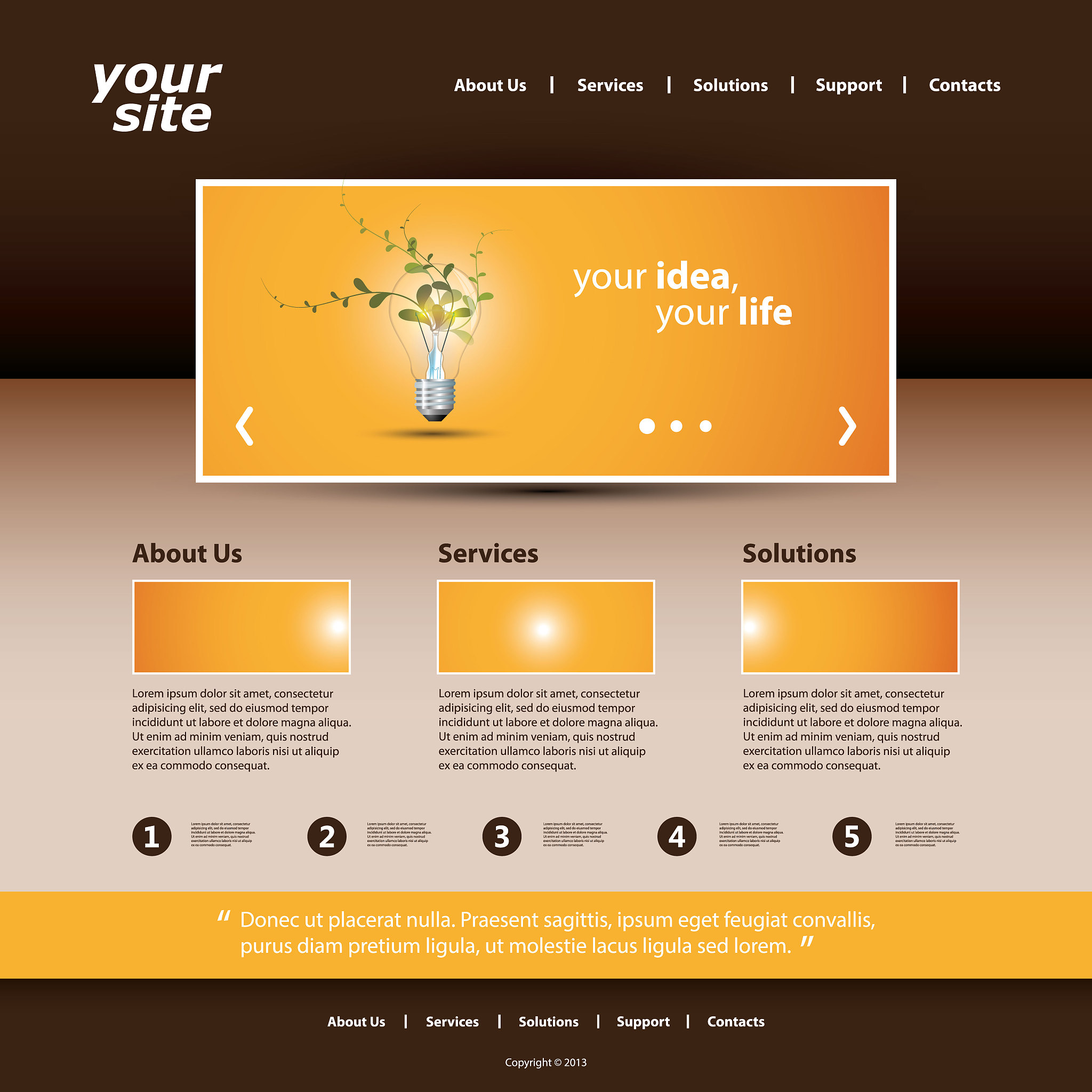 one page website template - ideas