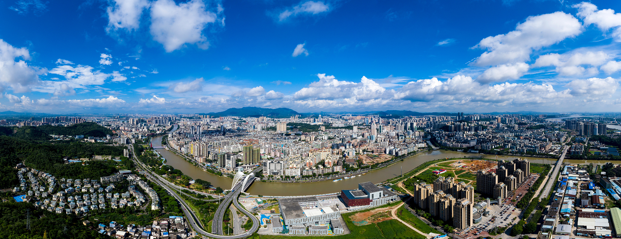 广东省江门市城市风光