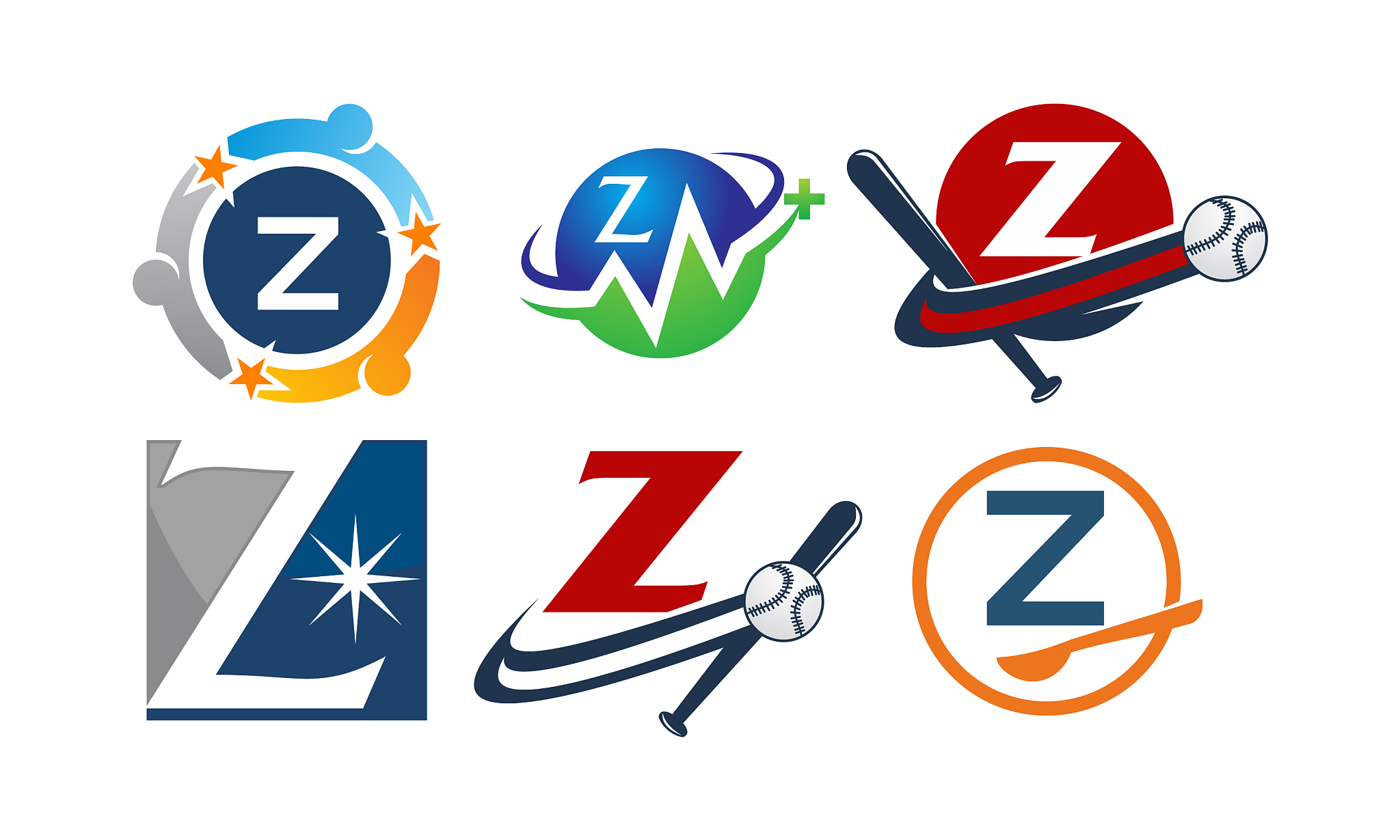 logotype z modern template set