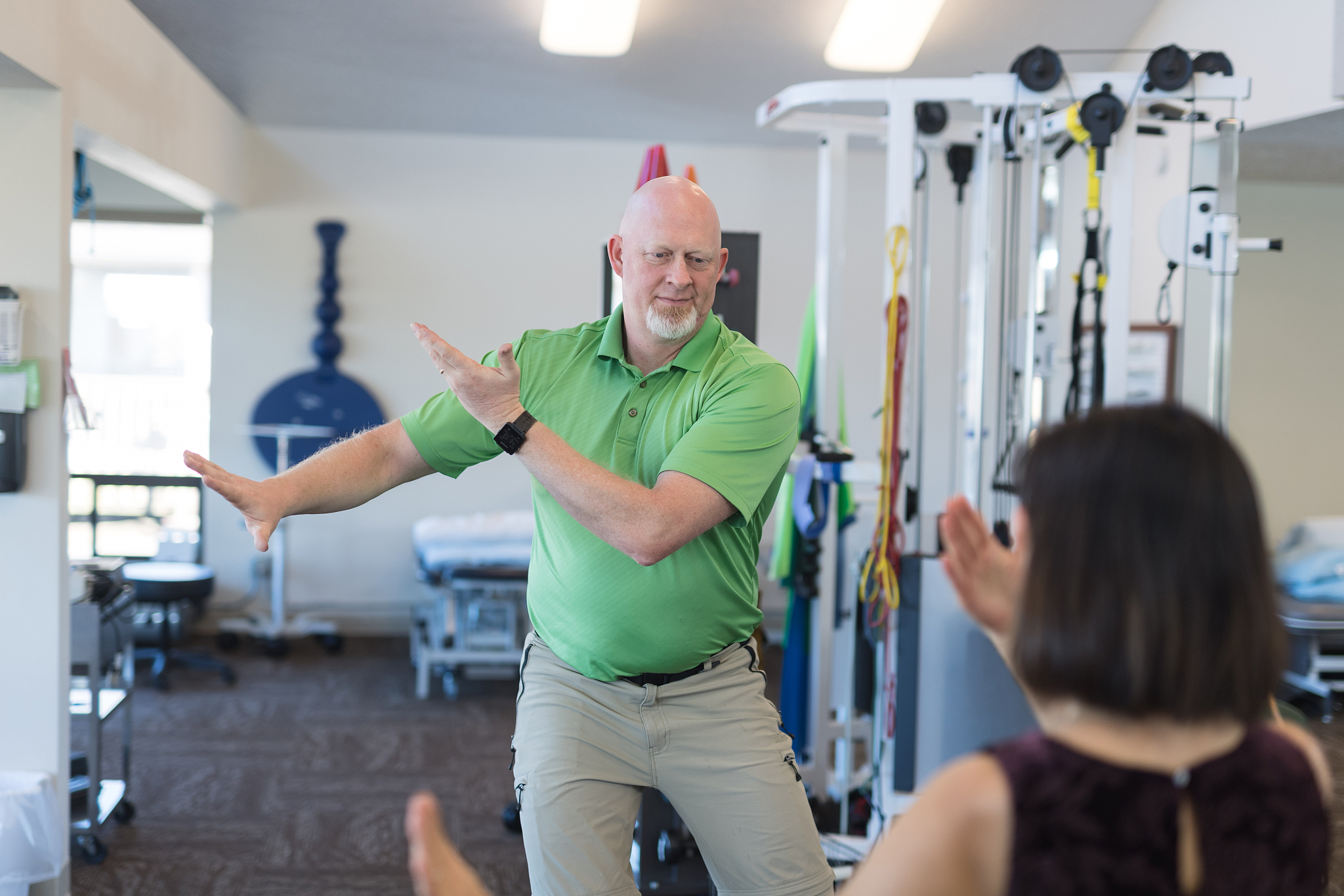 tai chi in a physiotherapy clinic