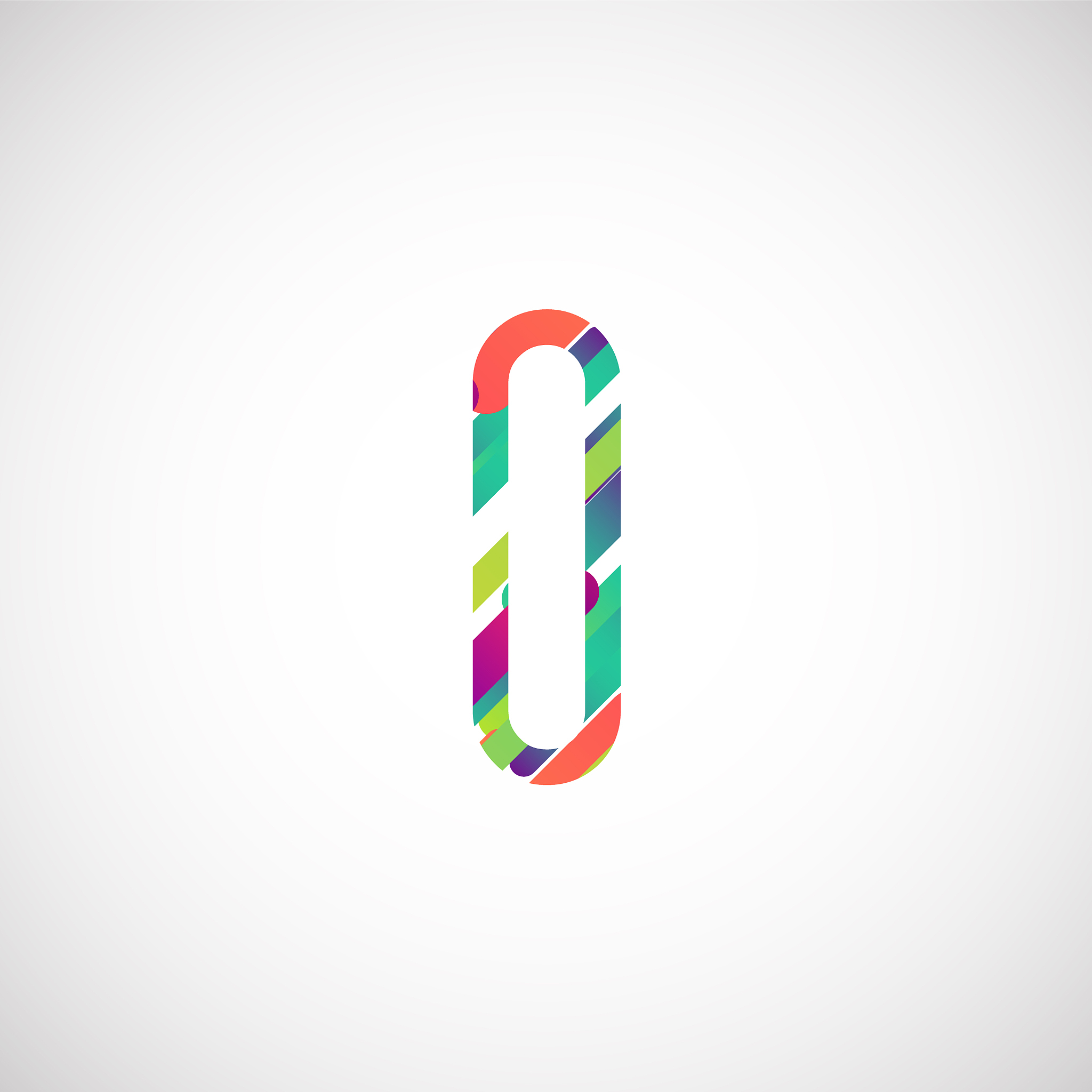 colorful character from a typeset, vector illustration