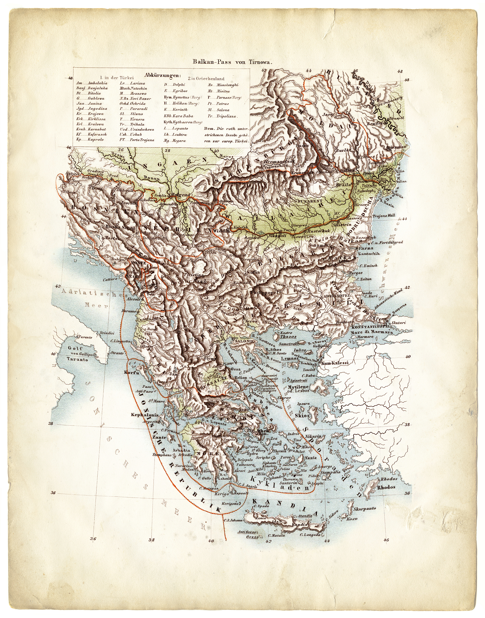 map of turkey 1863