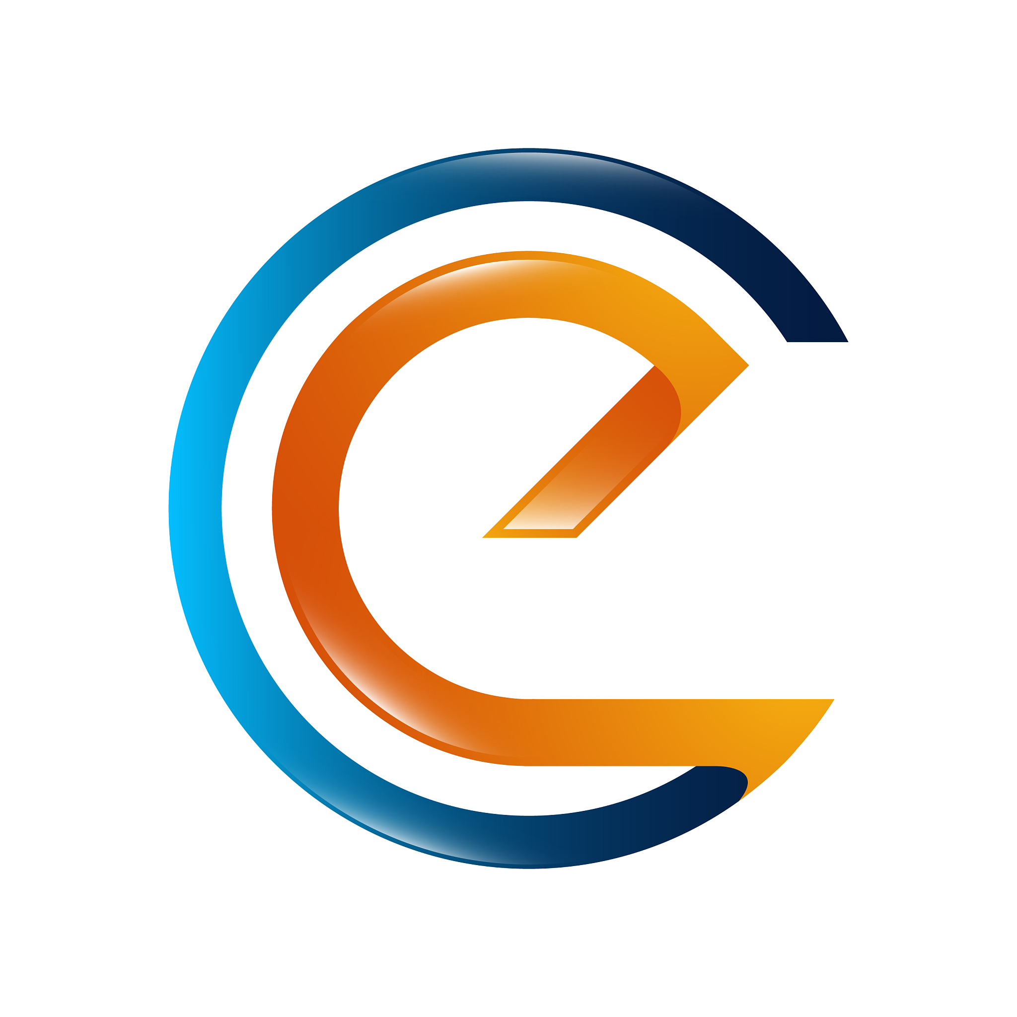 abstract letter e logo design template elements