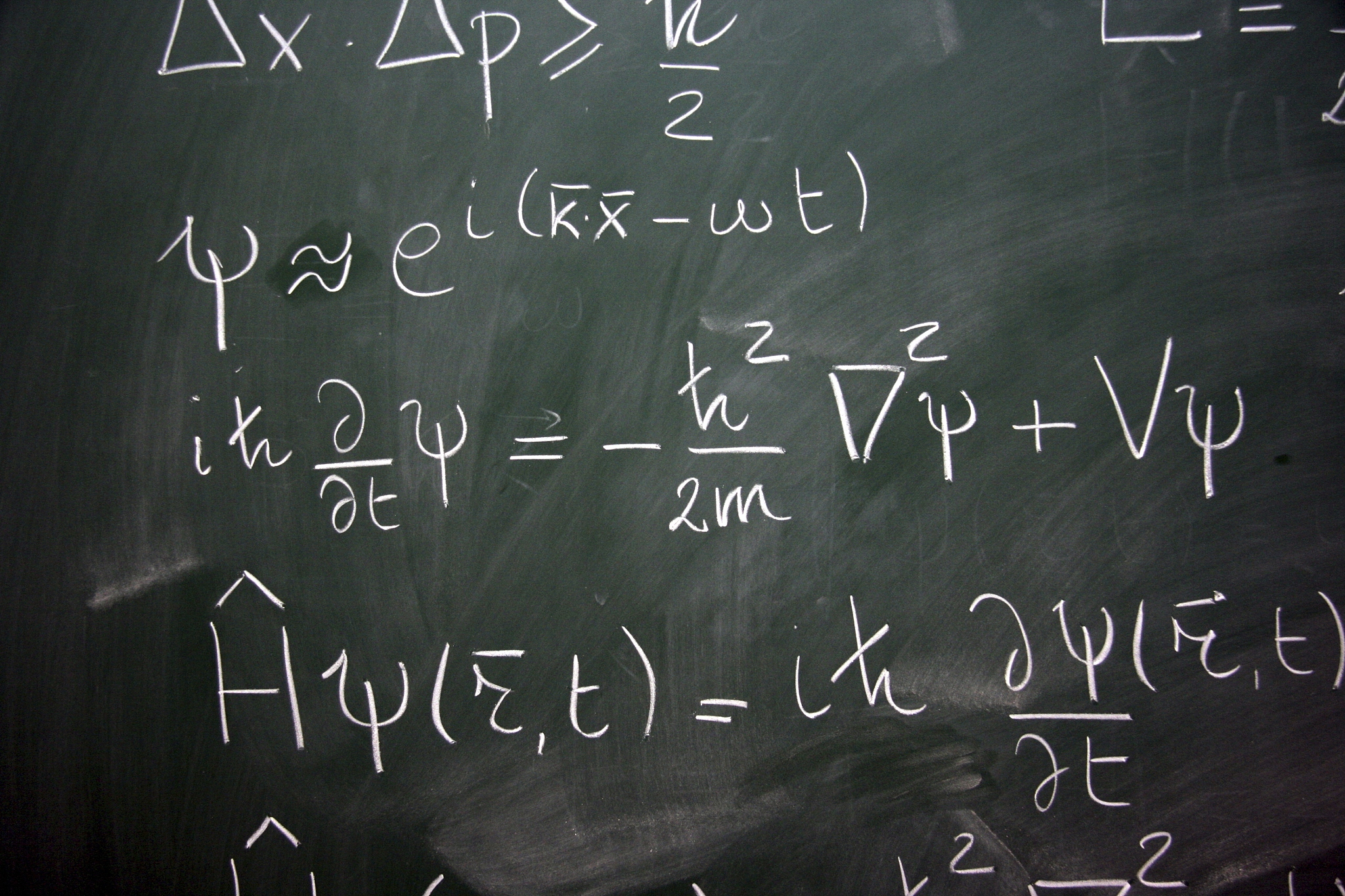 equations on a blackboard