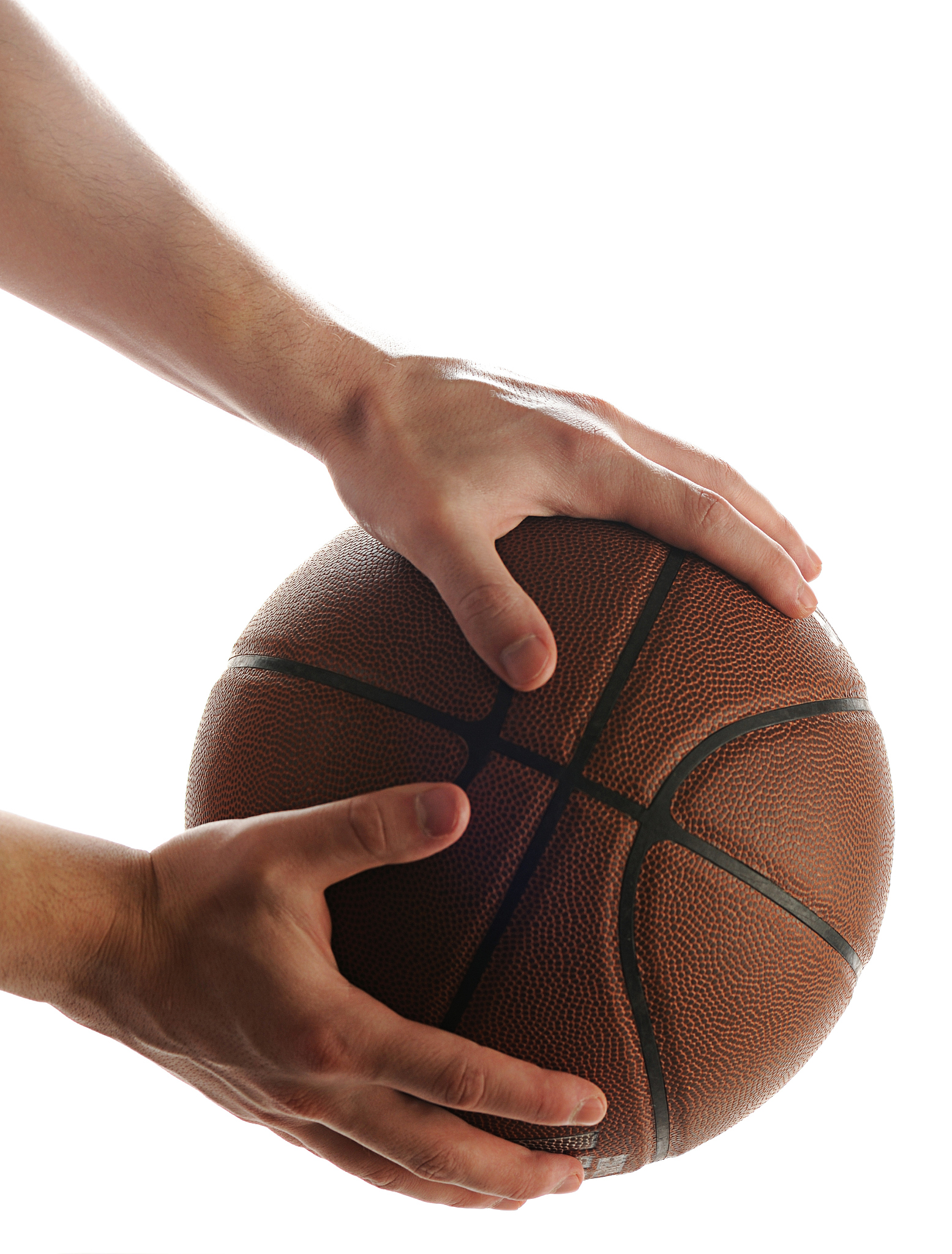 hold basketball ball