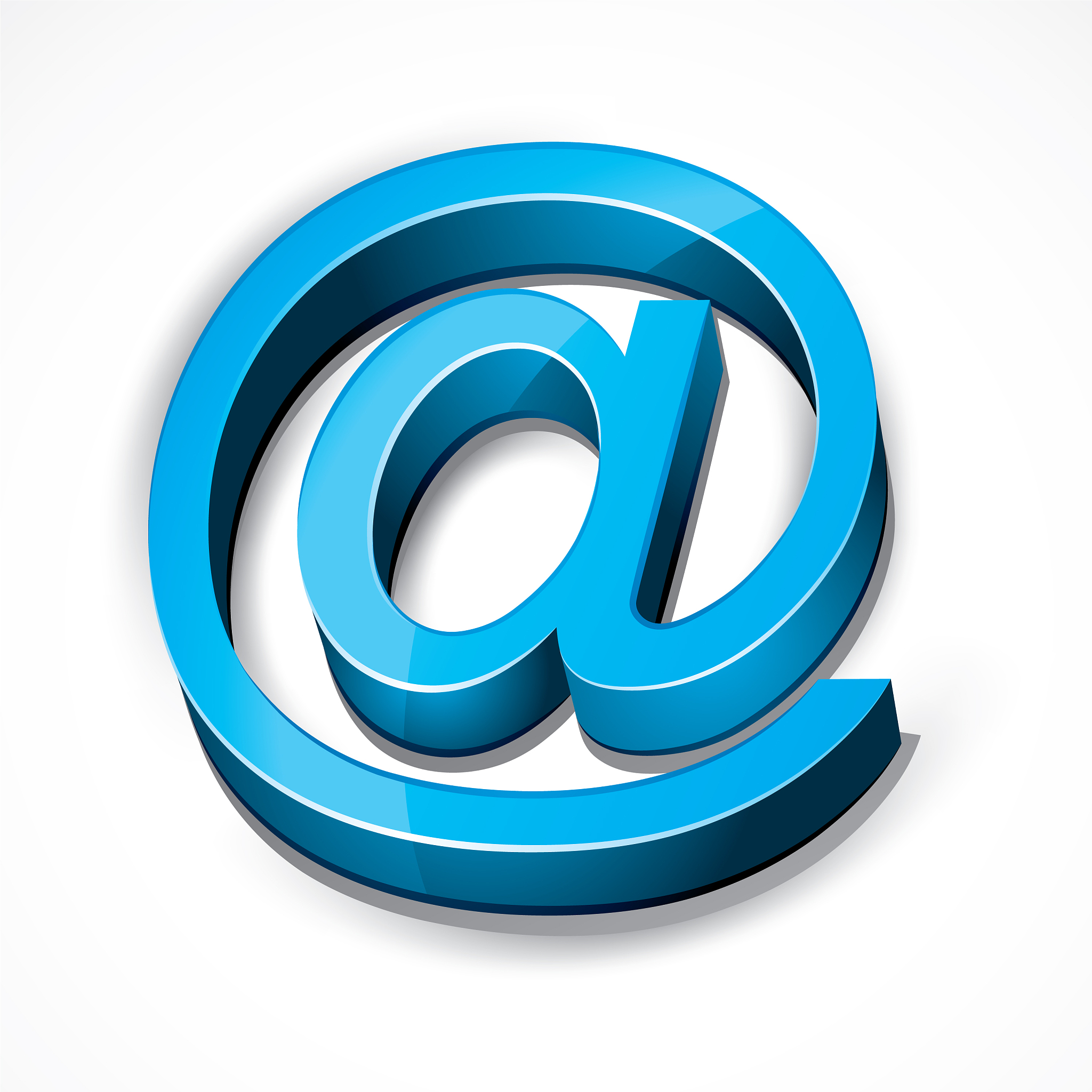 blue at email sign
