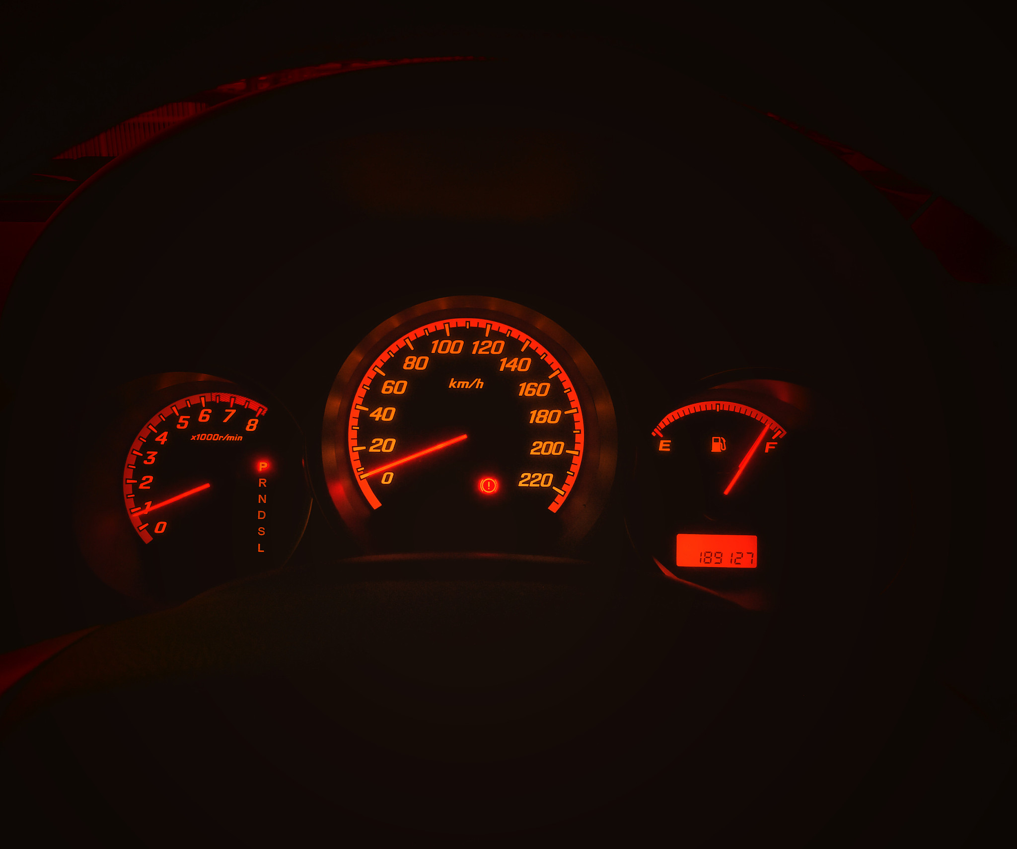 <strong>i</strong>lluminated car dashboard