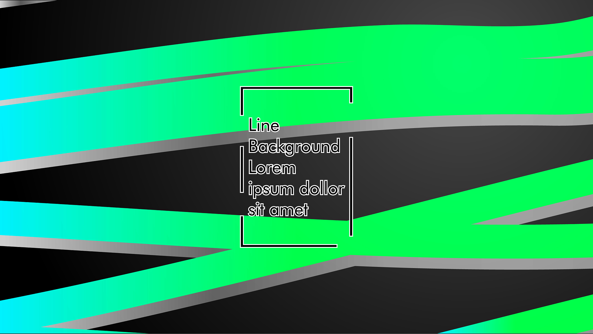 abstract wave background with green gradient