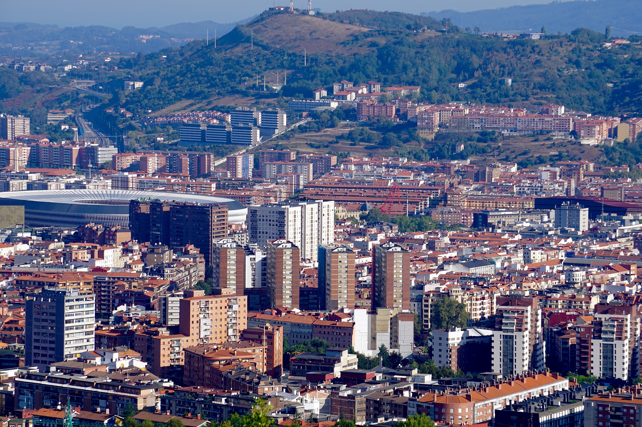 cityscape of bilbao city, spain, bilbao travel destination