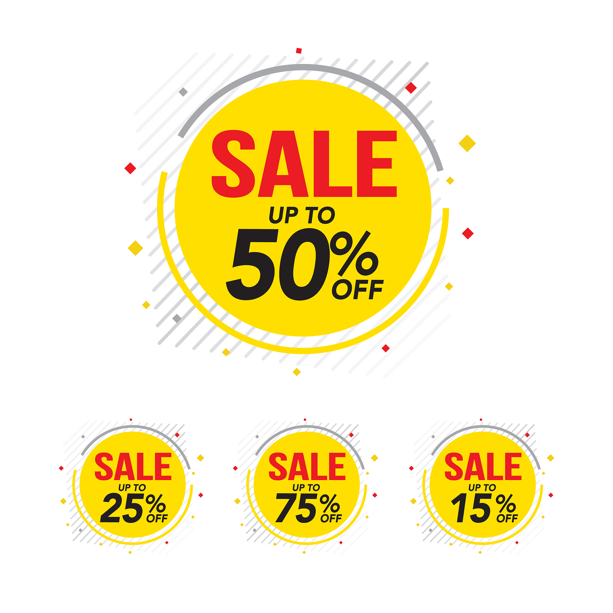 sale and special offer tag, price tags, sales label, banner, vec