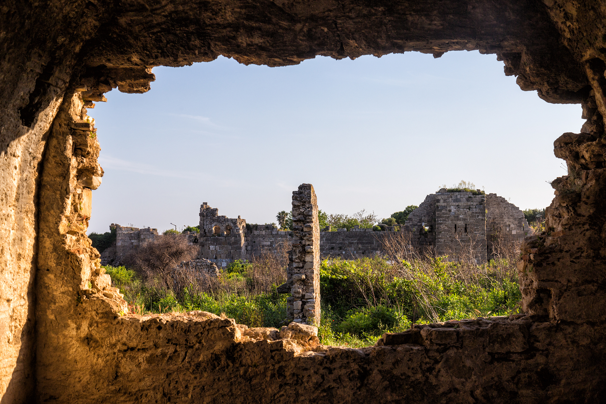 ruins of the ancient city of side