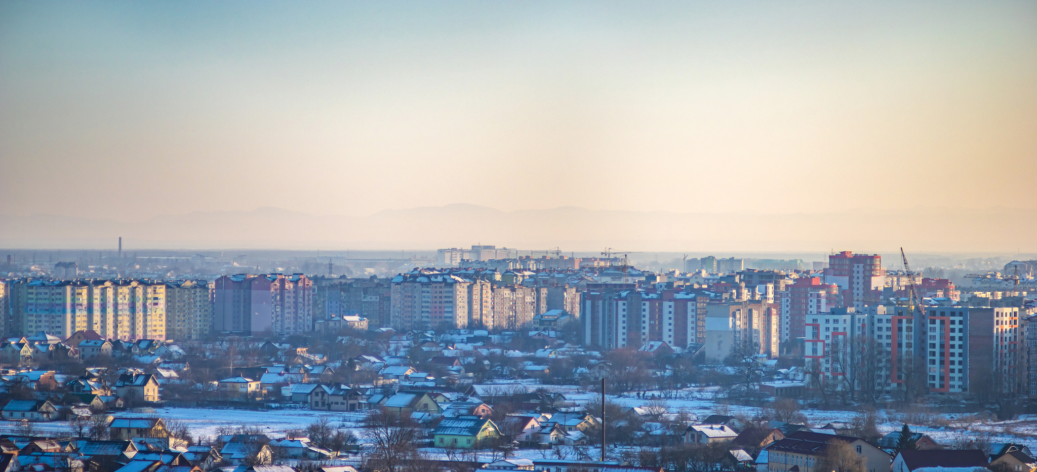panorama of the ukrainian city
