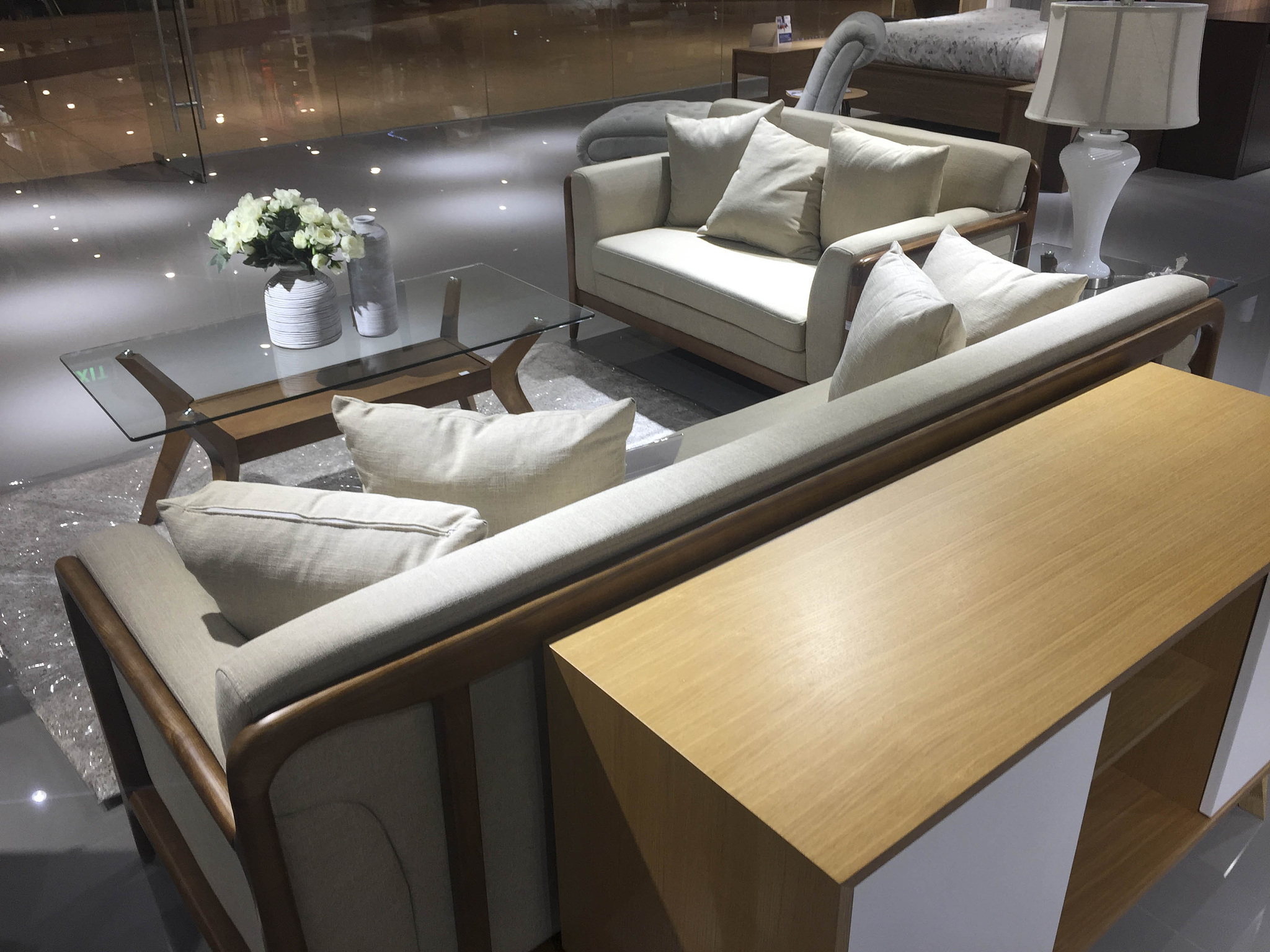 empty furniture sofa set