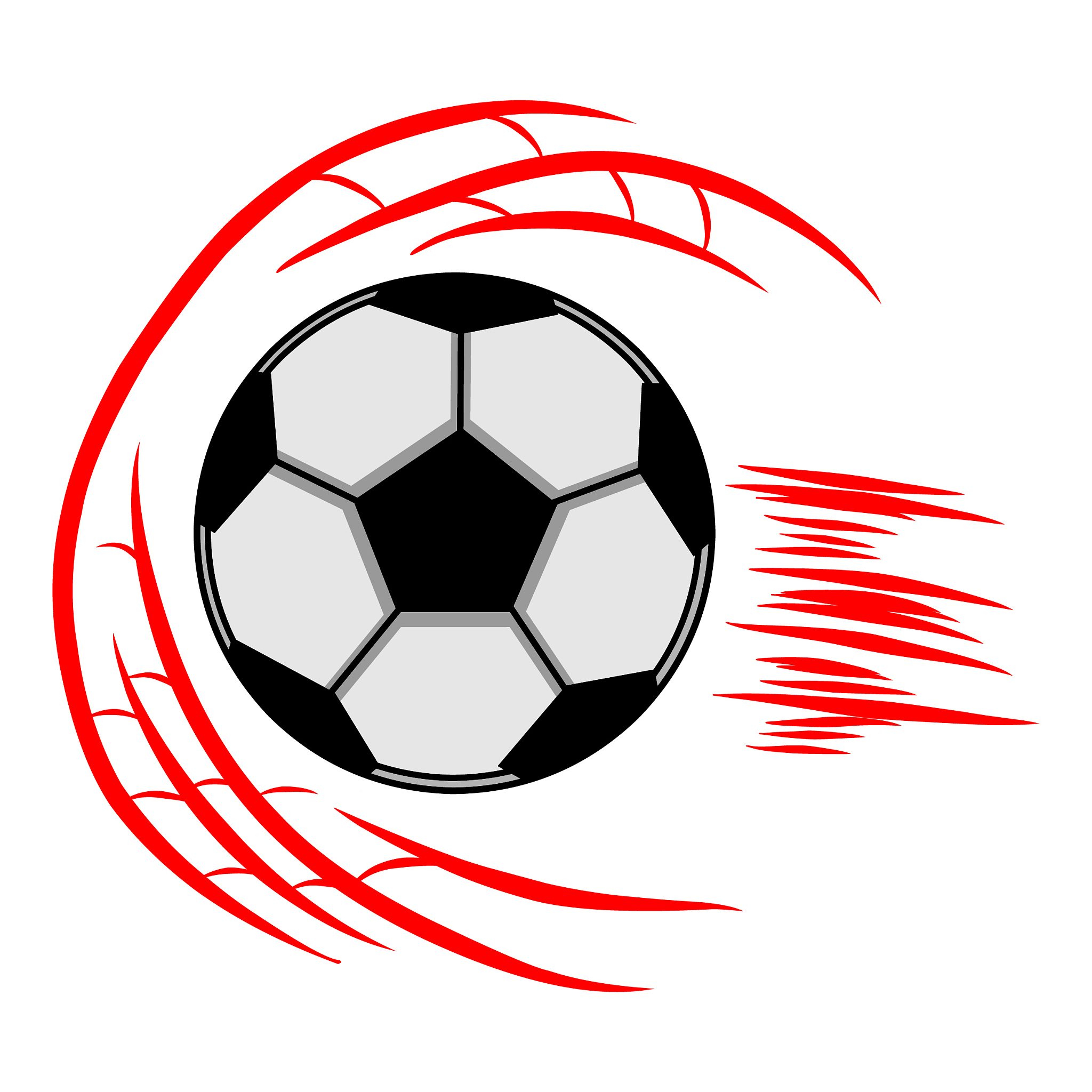 flat color soccer ball icon