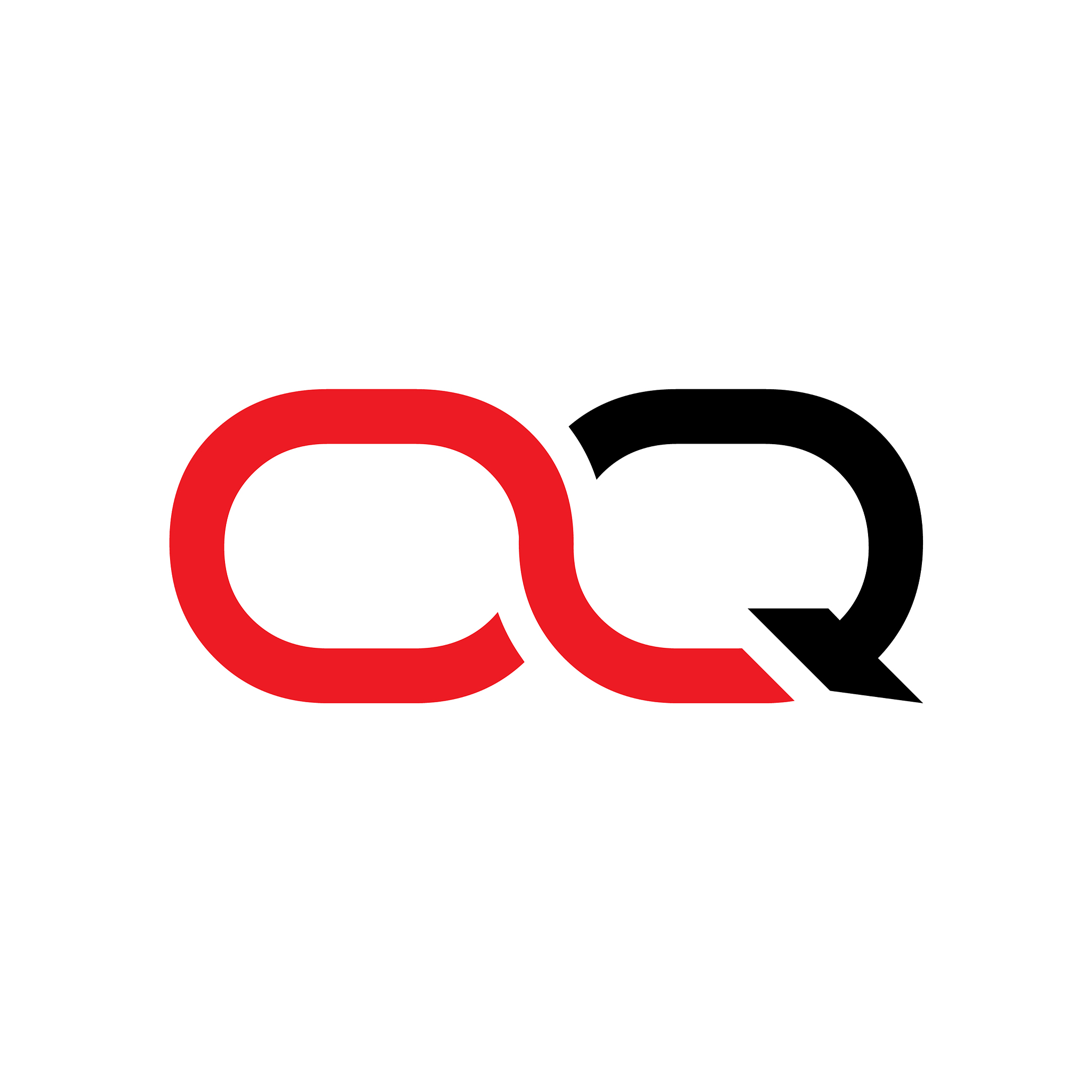 initial letter oq logo design template abstract