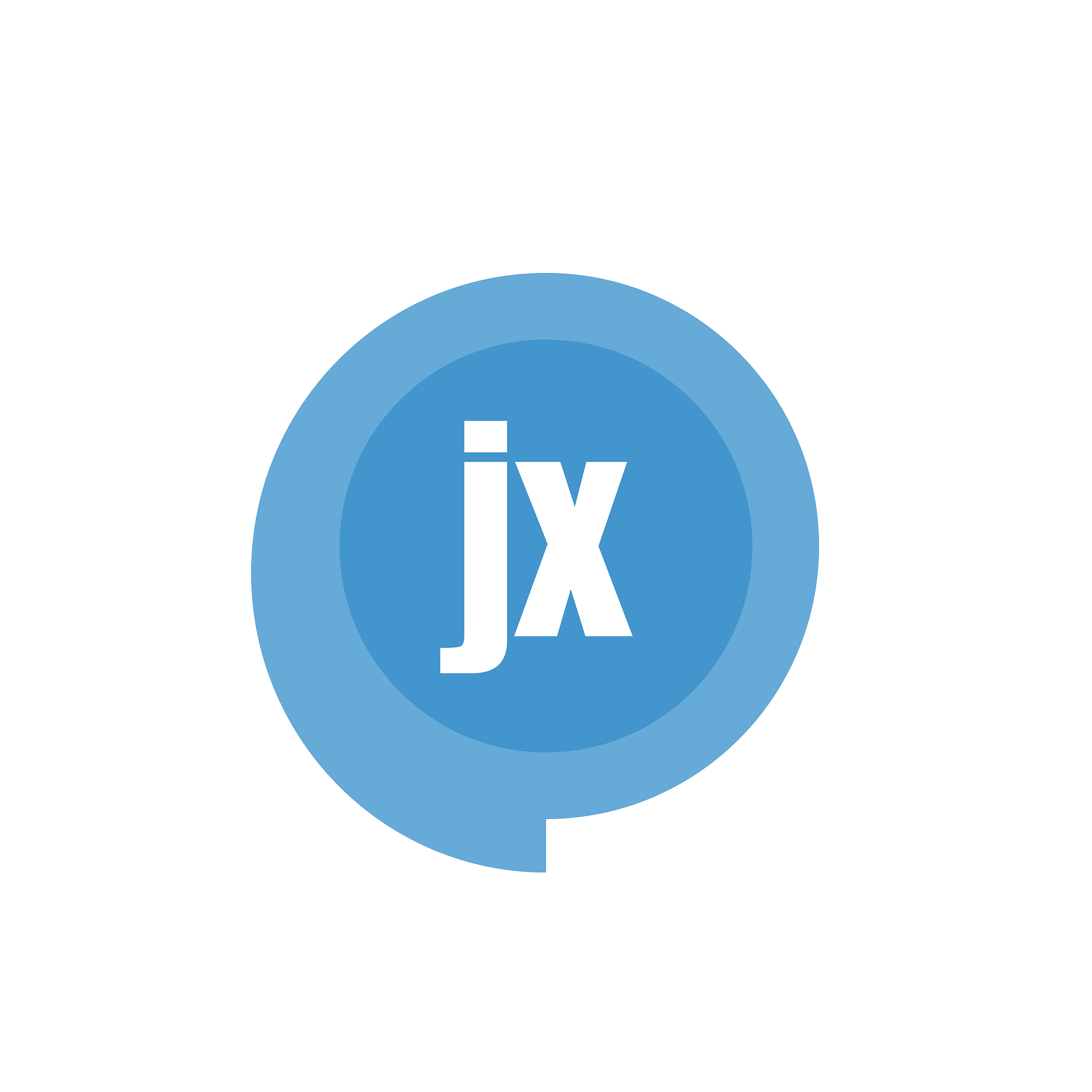 initial letter logo jx template design