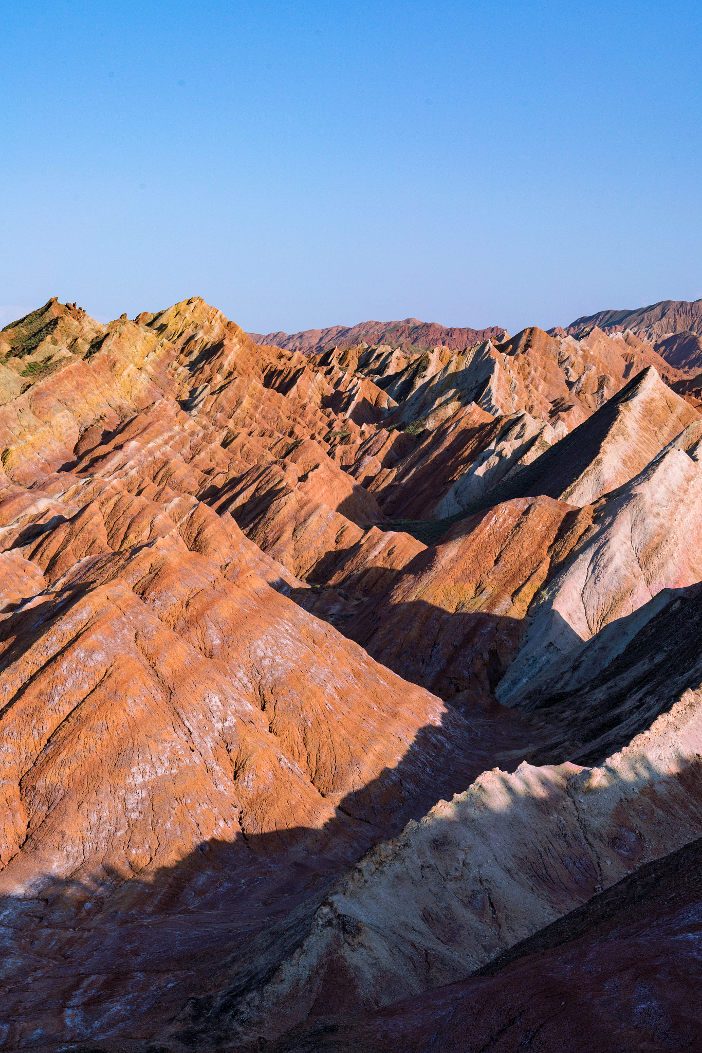 danxia landform in zhangye city, gansu province