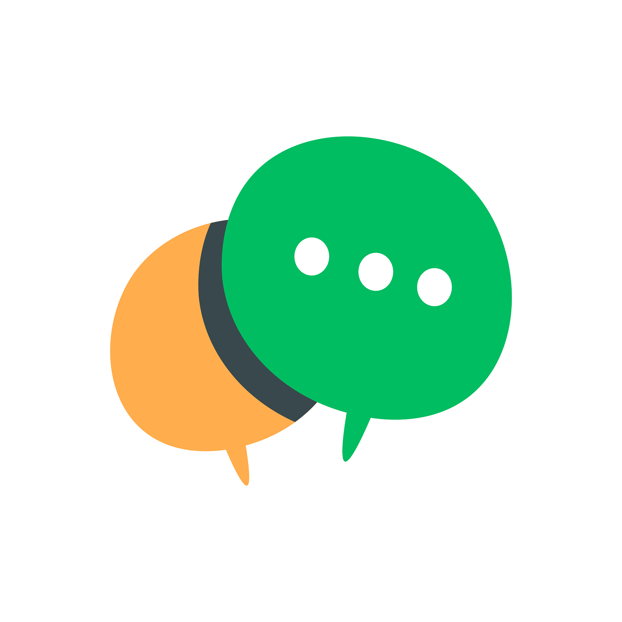 online messaging illustration concept
