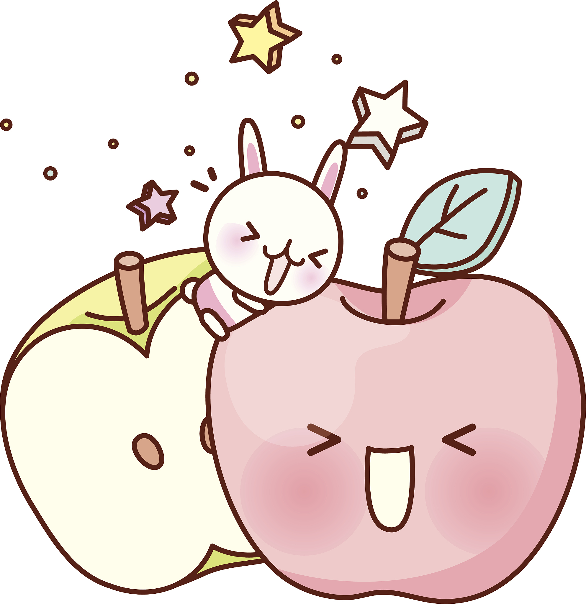 看到一个苹果对比会阅读的孩子和不会阅读的孩子怎么编故事