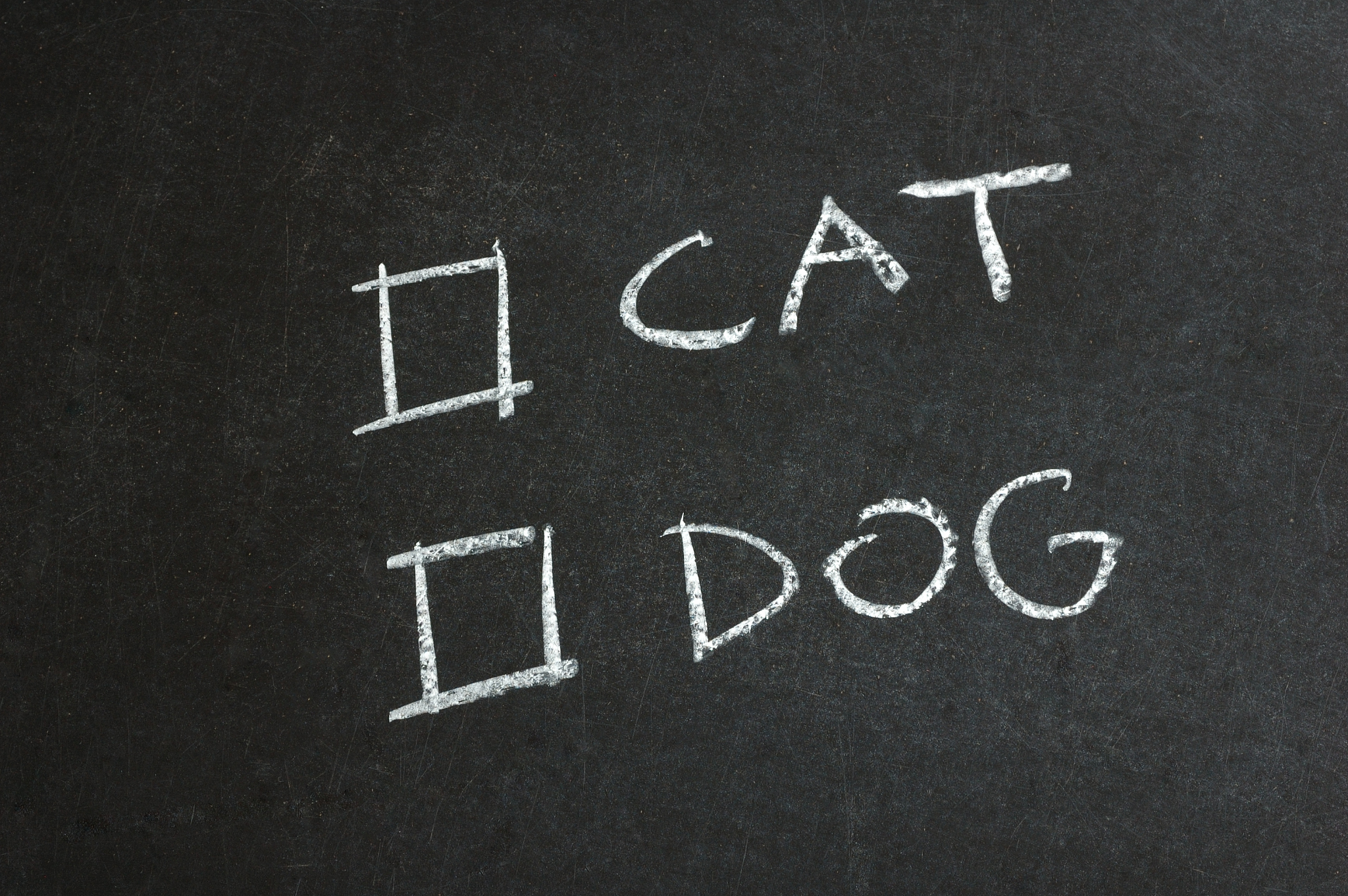 cat and dog checkbox