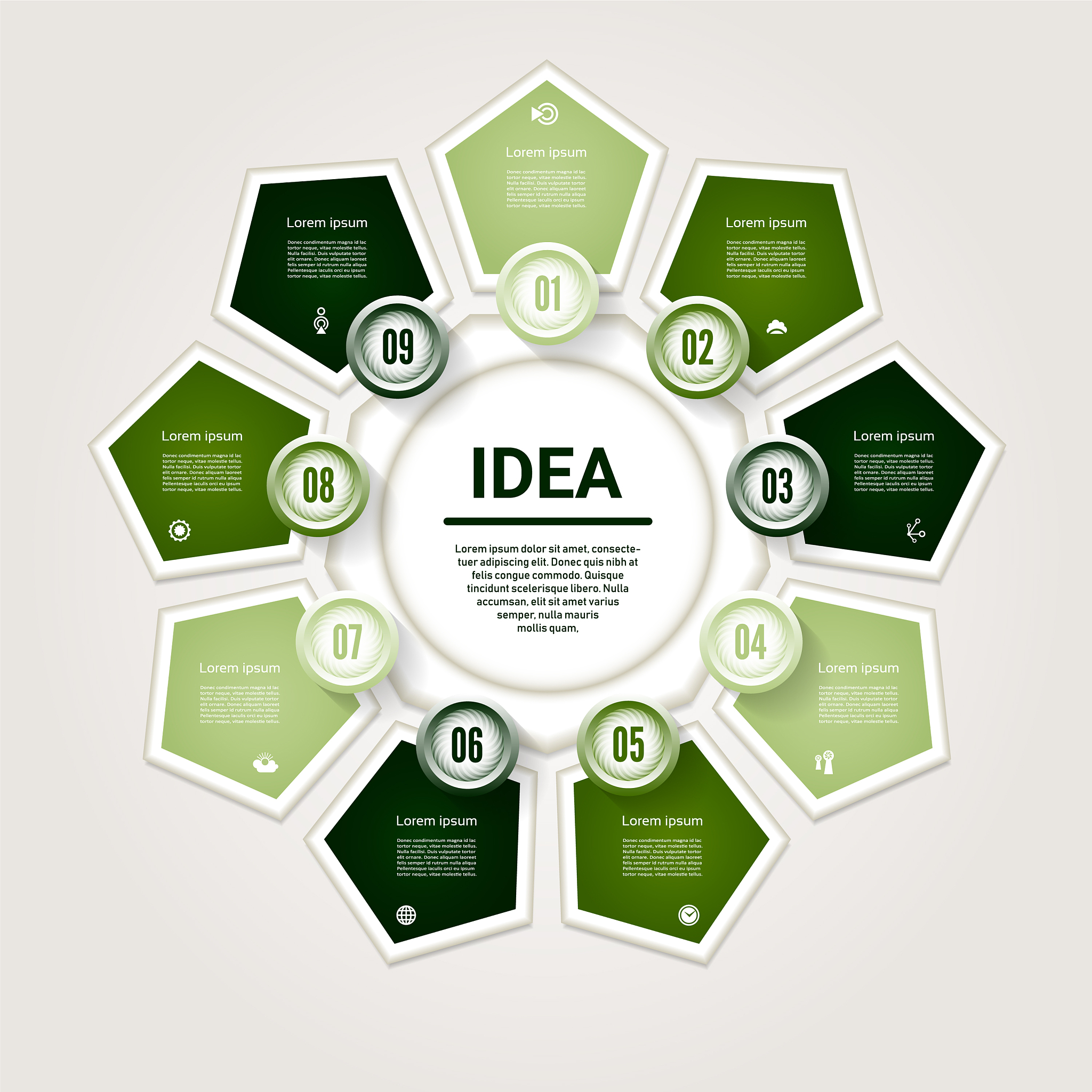 infographic template for diagram graph