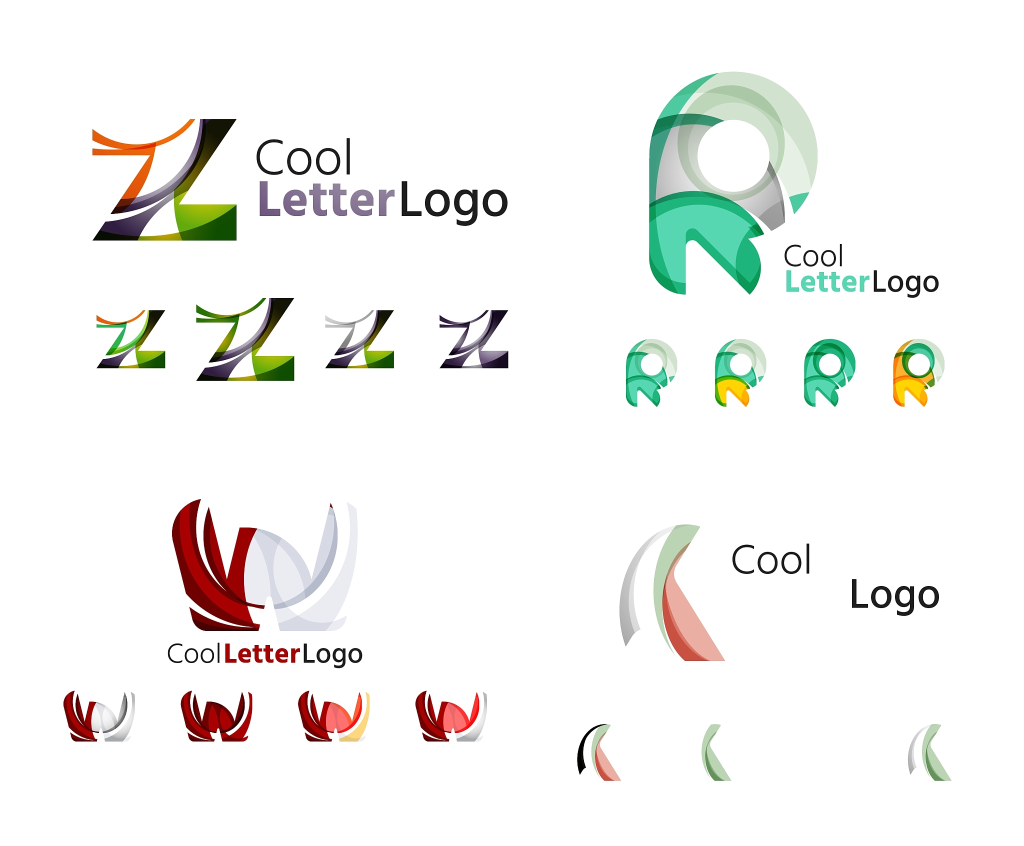 letter business emblem collection