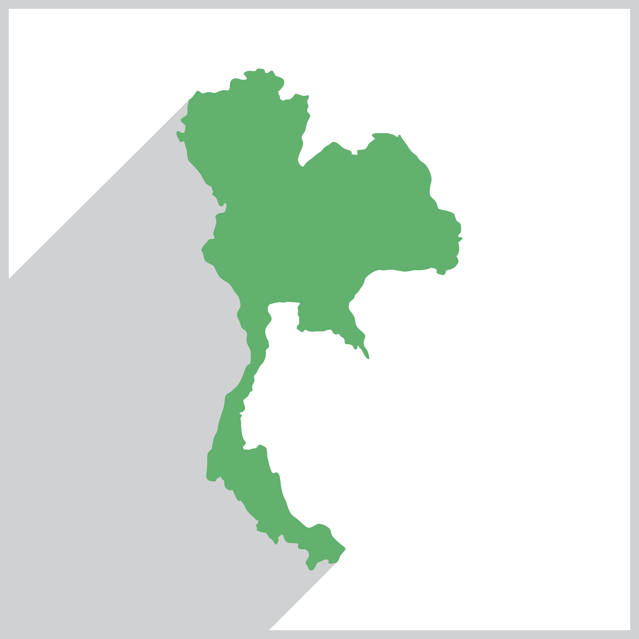 thailand green map icon
