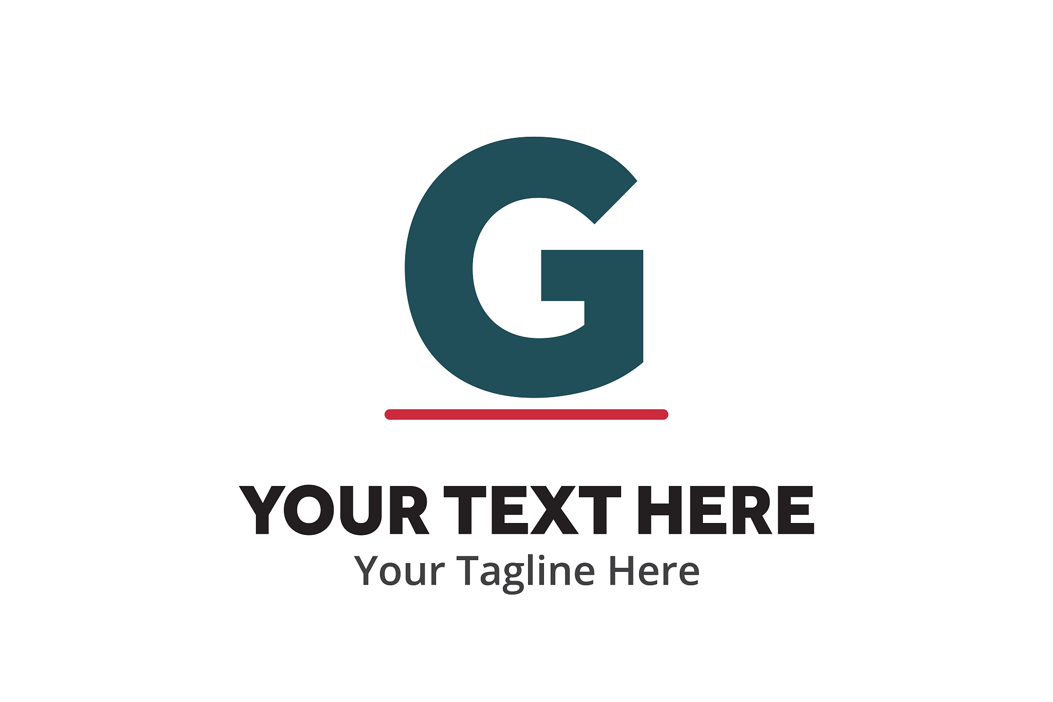 alphabetical g letter logo creative design in flat style with co