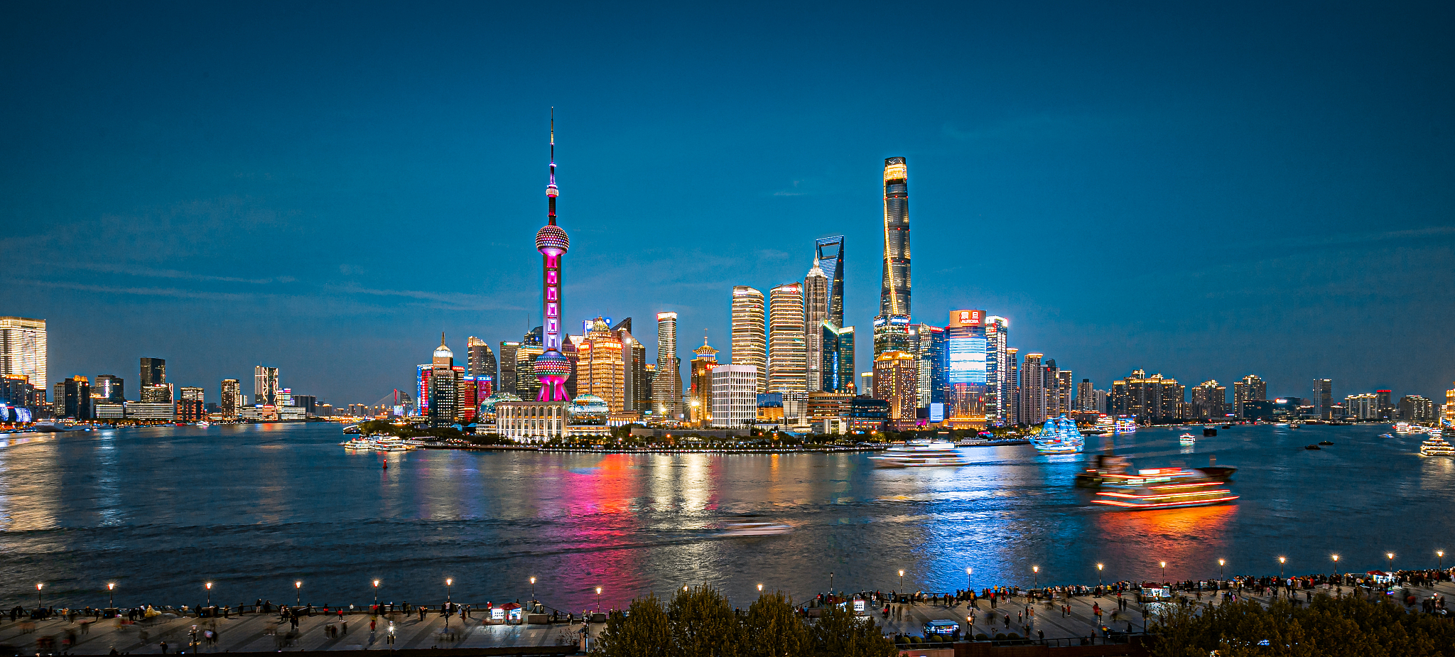 上海夜晚城市风光