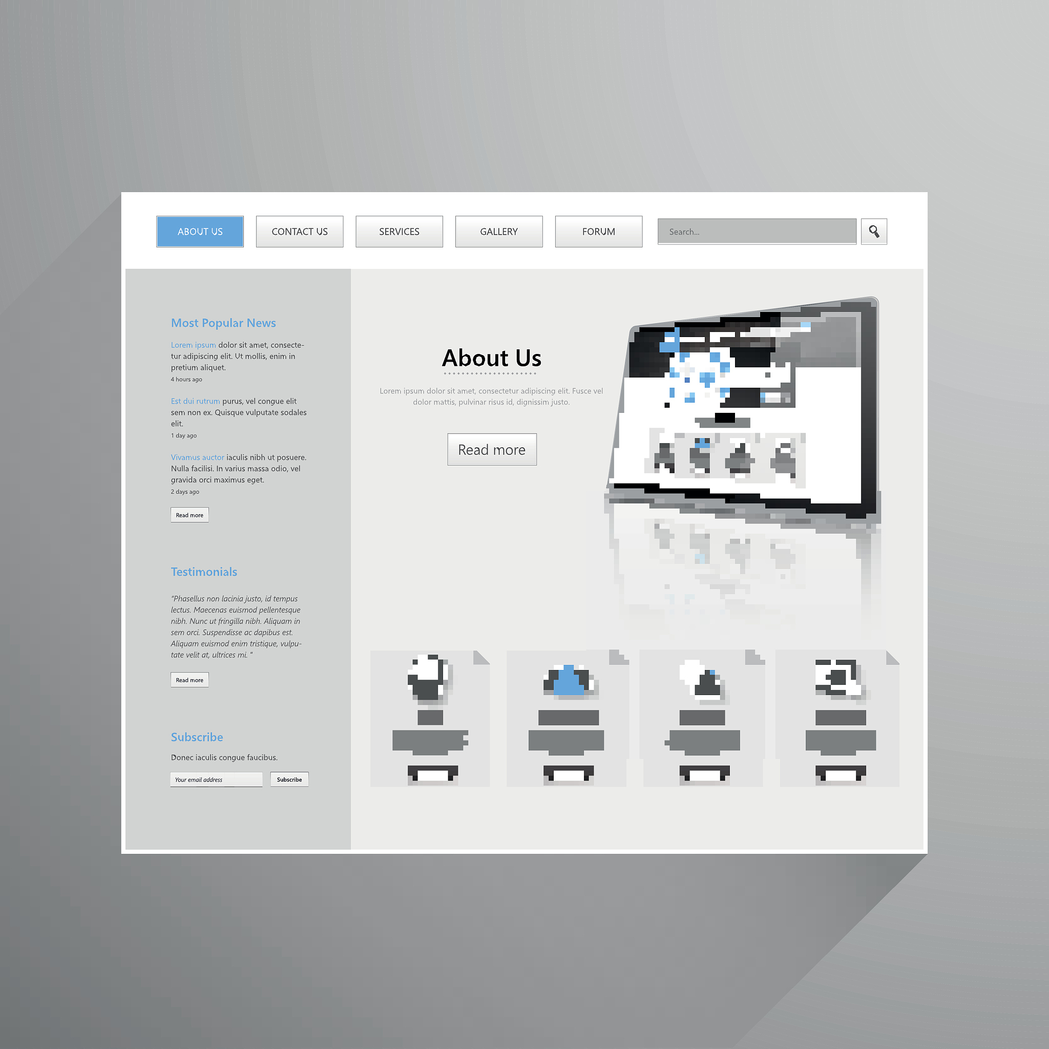 business website template design