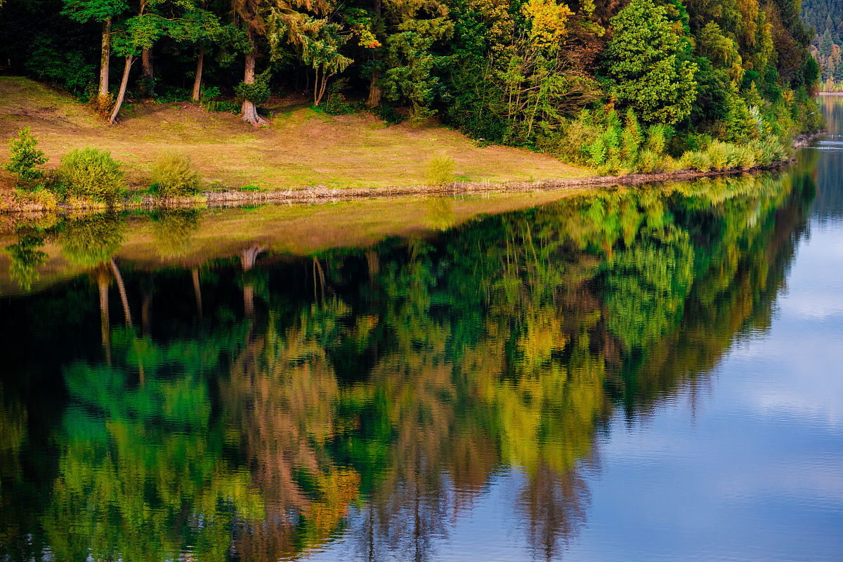 在一个世外桃源的场景
